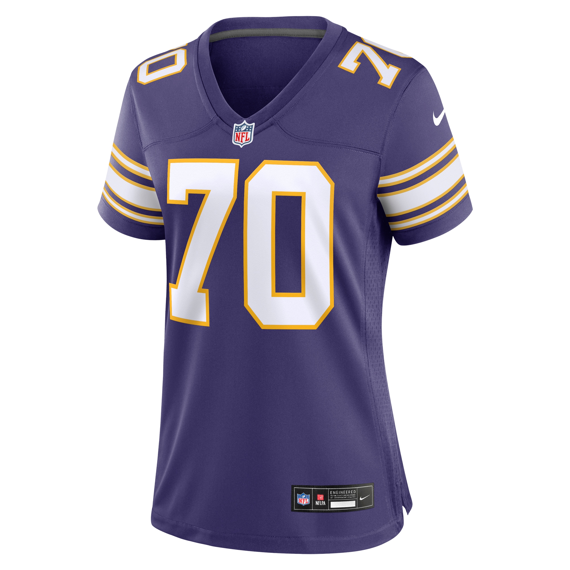 Jim Marshall Minnesota Vikings Women's Classic Retired Player Jersey - Purple cheap jerseys for sale - CheapJerseys.Shop