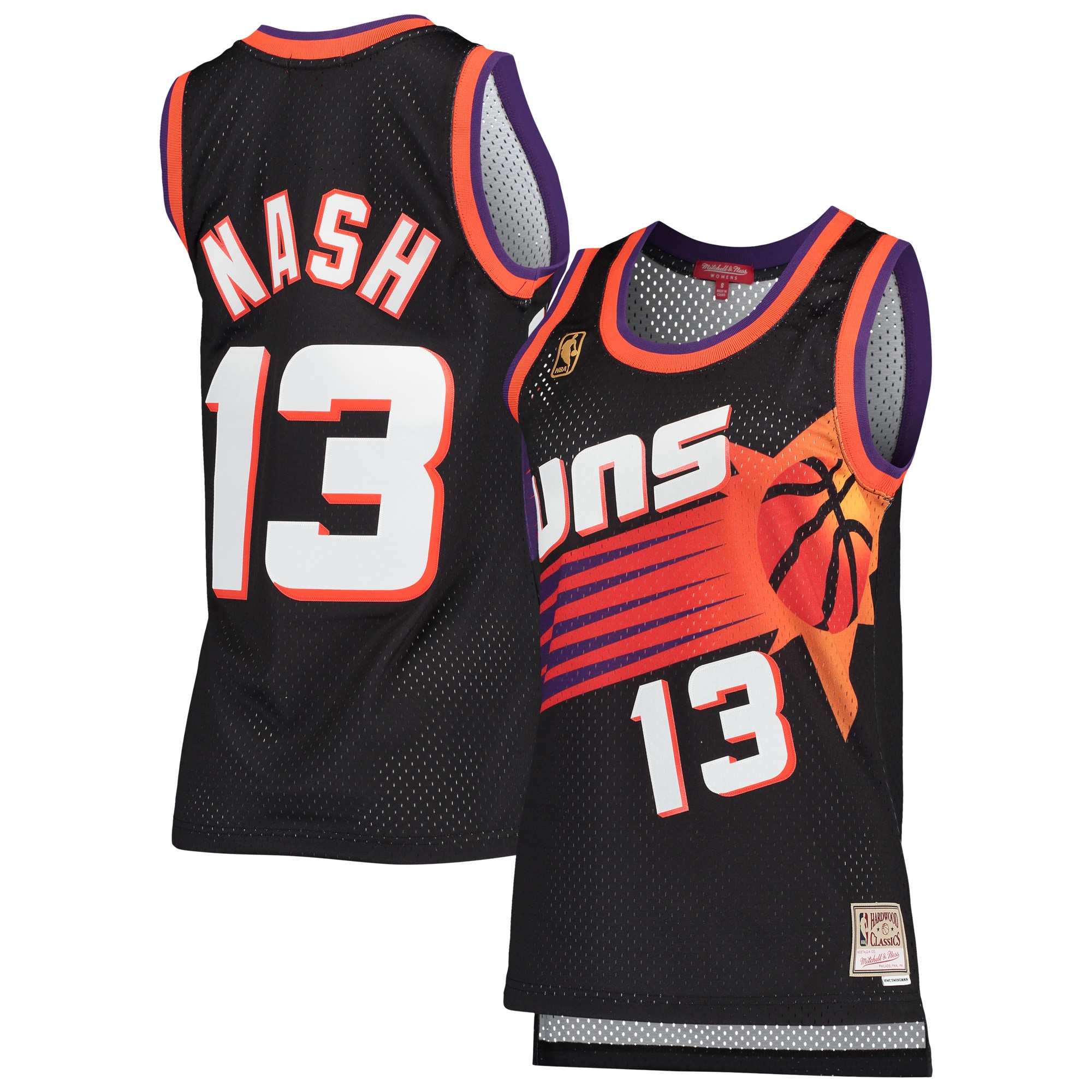 Steve Nash Phoenix Suns Mitchell & Ness Women's Hardwood Classics Swingman Jersey - Black cheap jerseys for sale - CheapJerseys.Shop