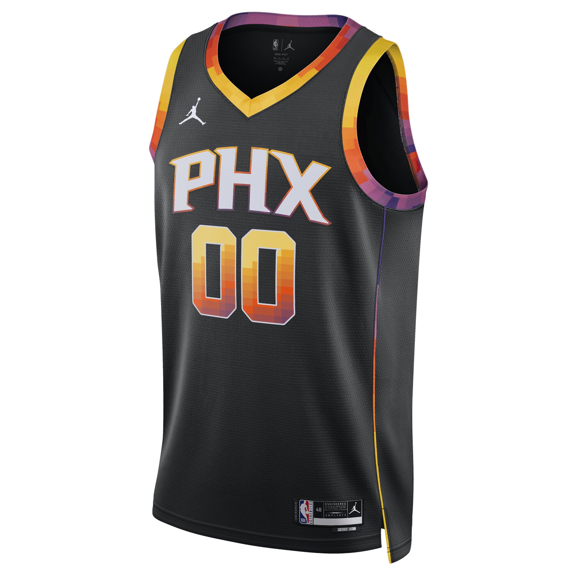 Phoenix Suns Jordan Brand Unisex 2022\/23 Swingman Custom Jersey - Statement Edition - Black cheap jerseys for sale - CheapJerseys.Shop