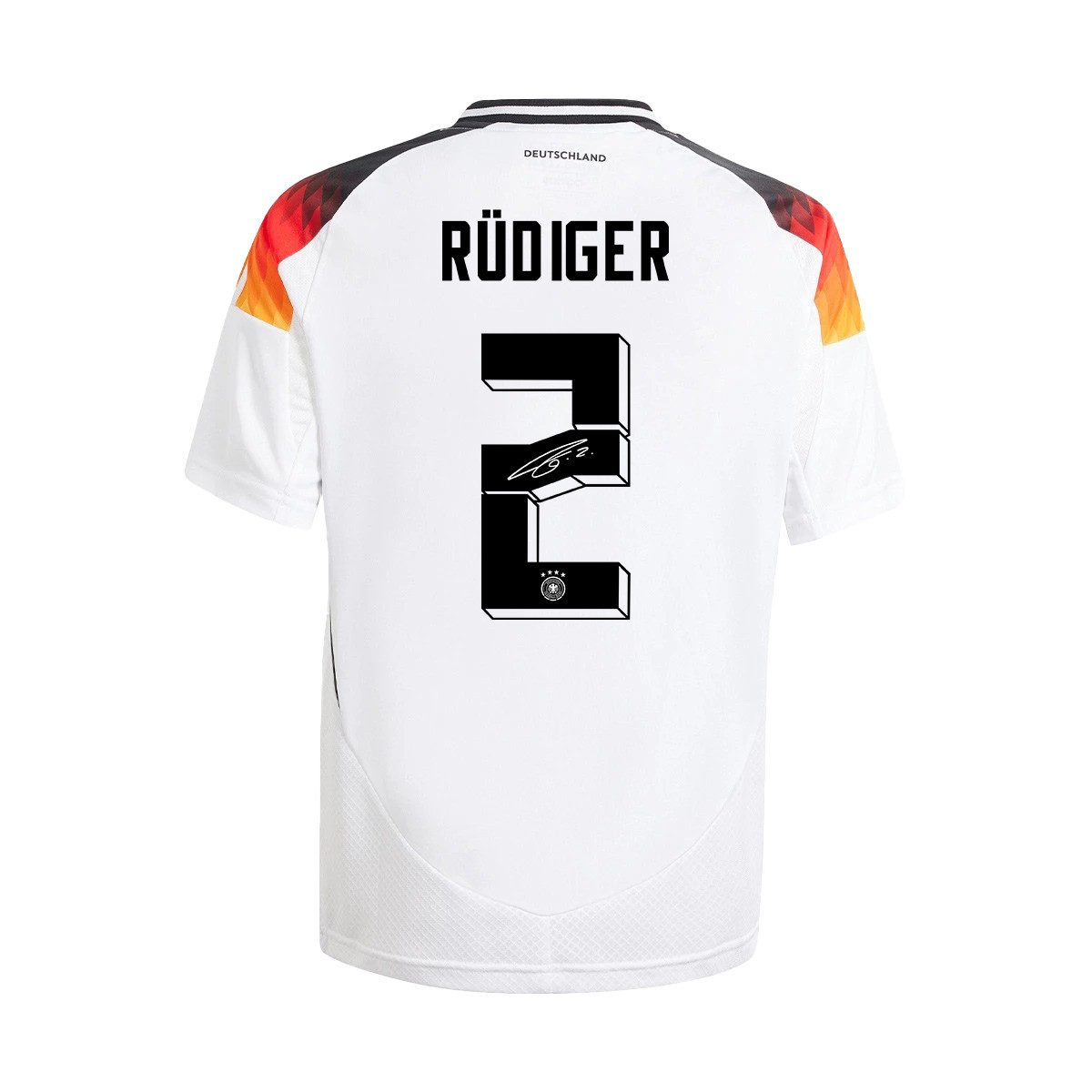 Antonio Rüdiger 2 Signed Germany National Team 2024/25 YOUTH Jersey Autographed - Home cheap jerseys for sale - CheapJerseys.Shop
