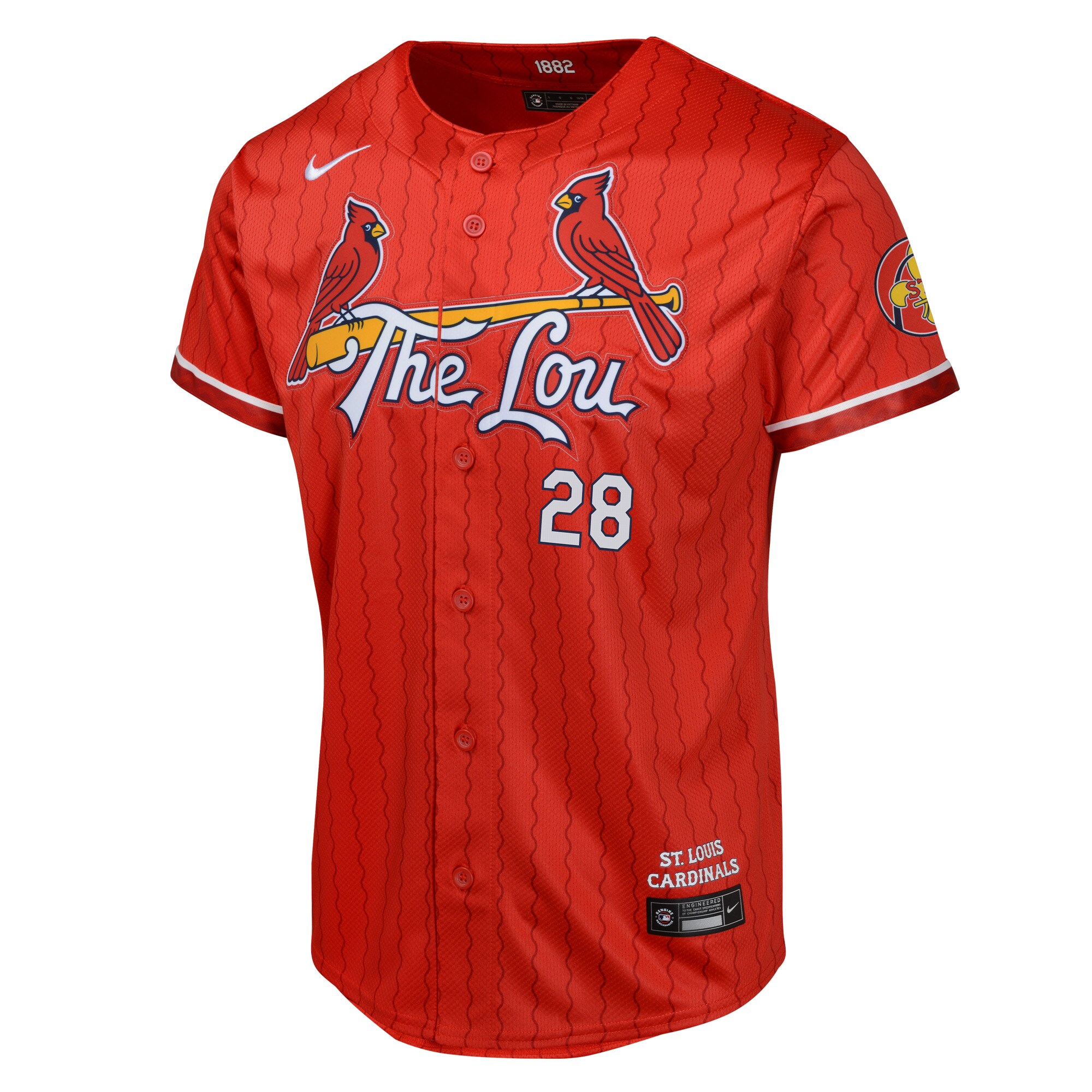 Nolan Arenado St. Louis Cardinals Youth 2024 City Connect Limited Player Jersey - Red cheap jerseys for sale - CheapJerseys.Shop