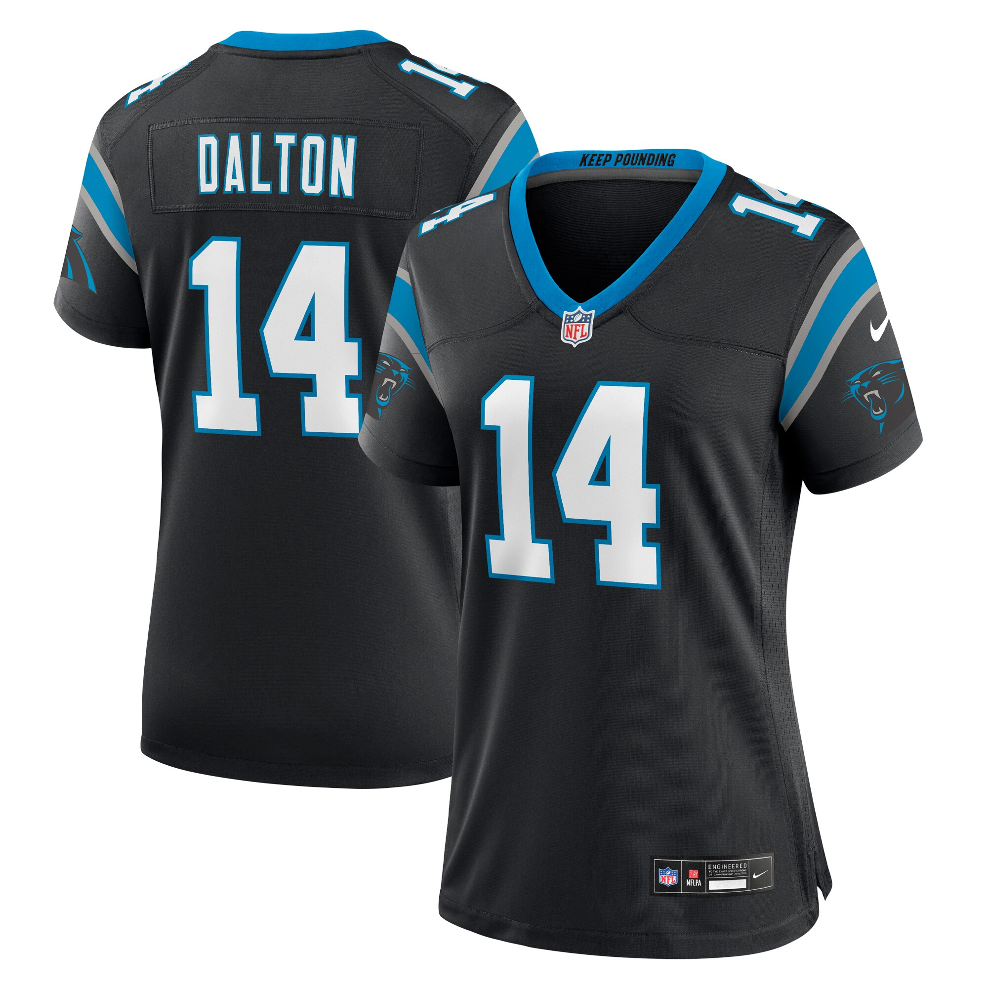 Andy Dalton Carolina Panthers Women's Team Game Jersey - Black cheap jerseys for sale - CheapJerseys.Shop