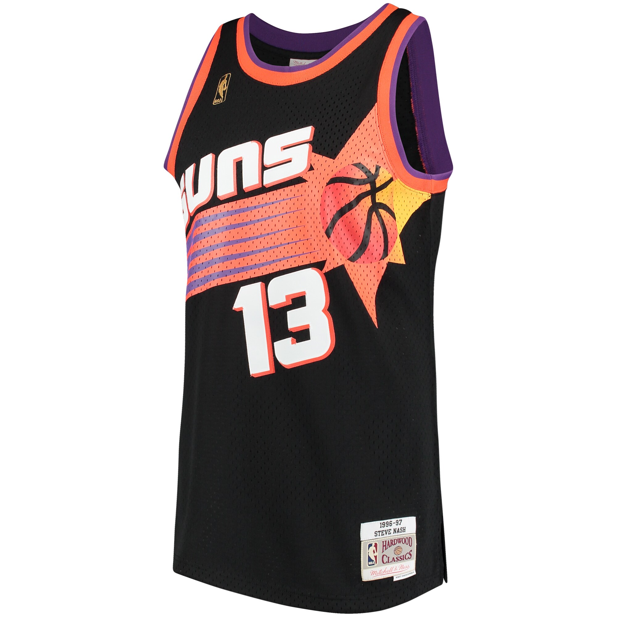 Steve Nash Phoenix Suns Mitchell & Ness 1996\/97 Hardwood Classics Swingman Jersey - Black cheap jerseys for sale - CheapJerseys.Shop