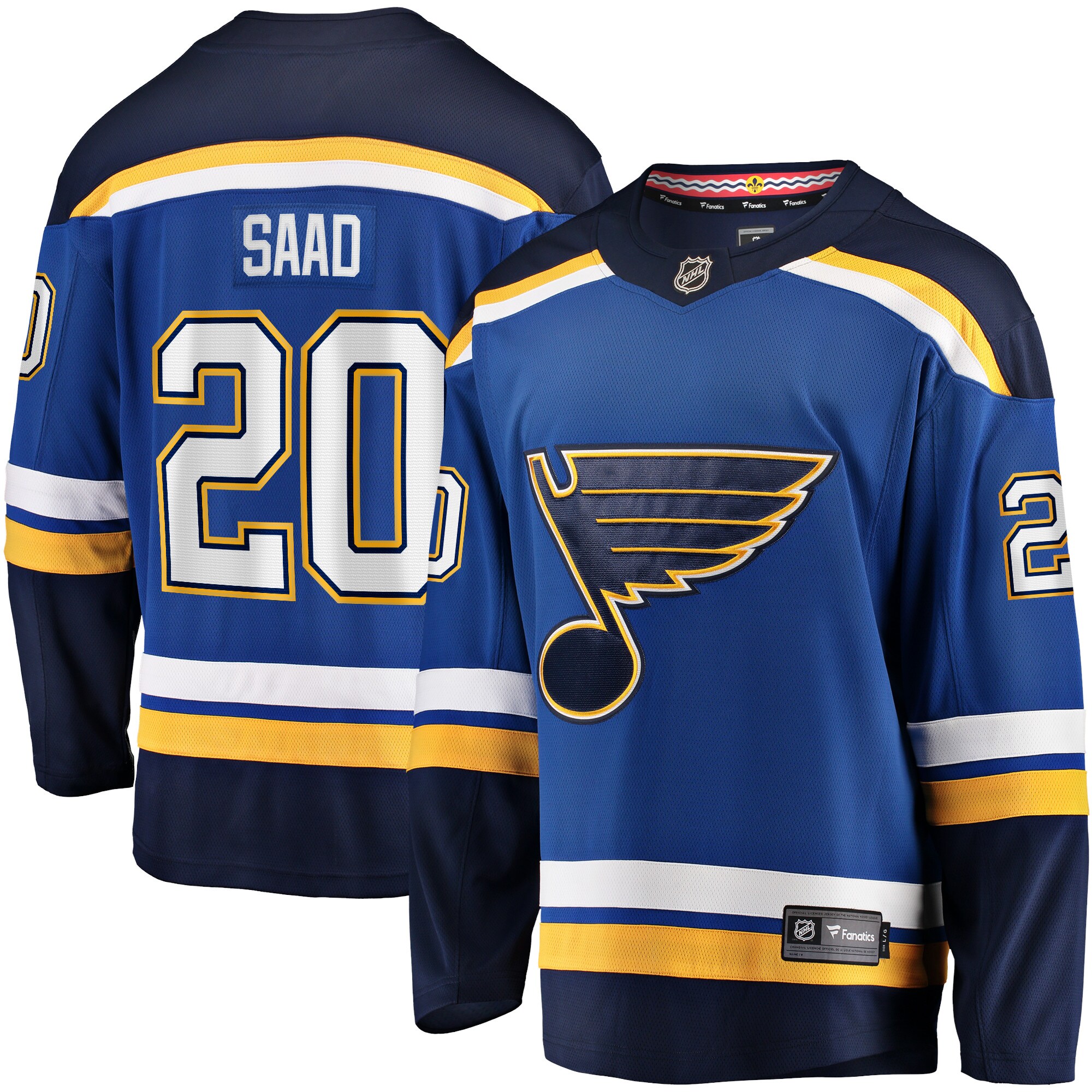 Brandon Saad St. Louis Blues Fanatics Home Breakaway Player Jersey - Blue cheap jerseys for sale - CheapJerseys.Shop