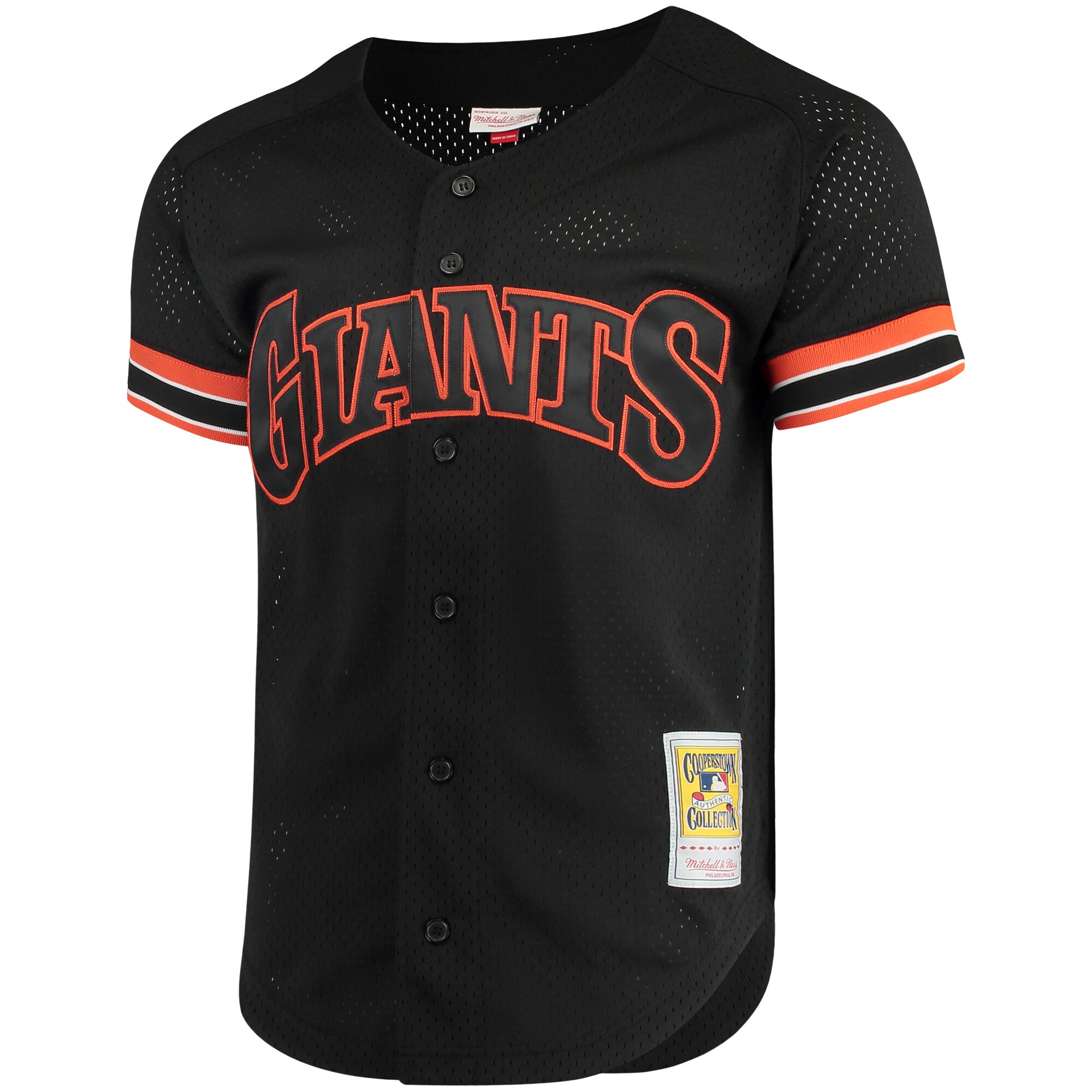 Matt Williams San Francisco Giants Mitchell & Ness Cooperstown Collection Mesh Batting Practice Button-Up Jersey - Black cheap jerseys for sale - CheapJerseys.Shop