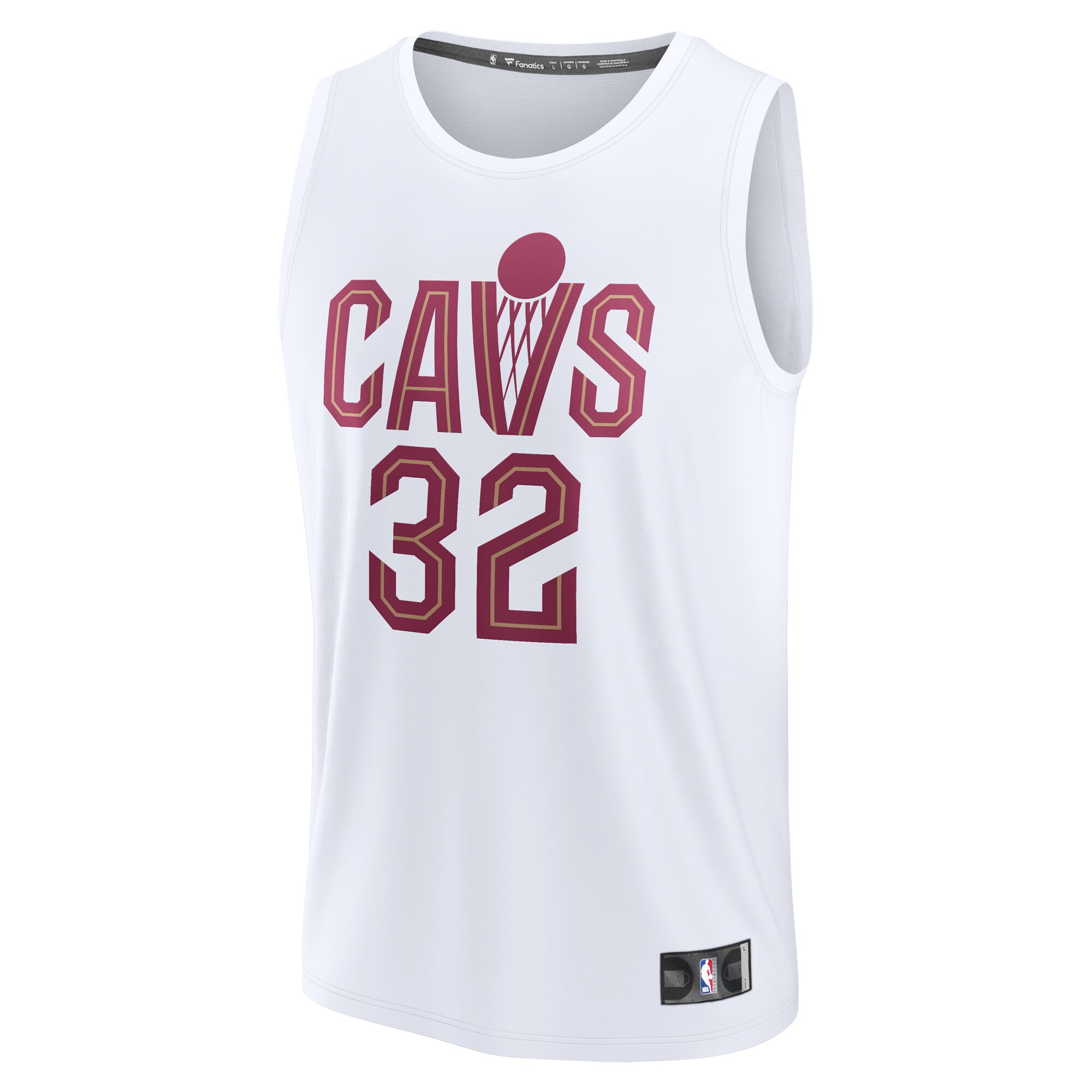 Dean Wade Cleveland Cavaliers Fanatics Fast Break Replica Player Jersey - Association Edition - White cheap jerseys for sale - CheapJerseys.Shop