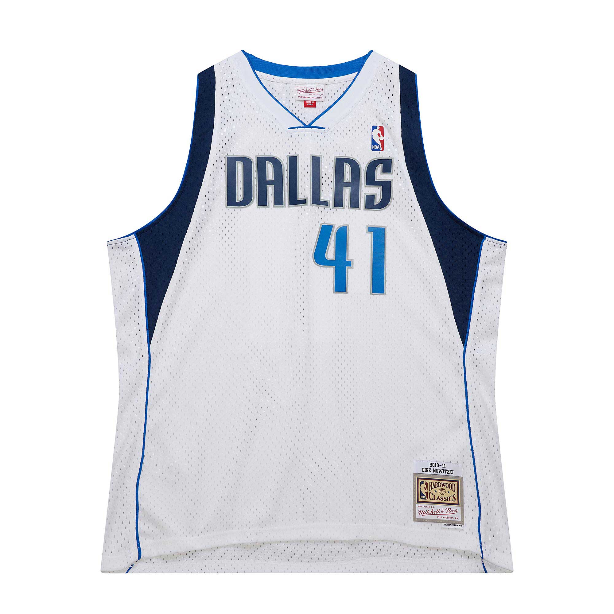 Dirk Nowitzki Dallas Mavericks Mitchell & Ness 2010\/11 Hardwood Classics Swingman Jersey - White cheap jerseys for sale - CheapJerseys.Shop