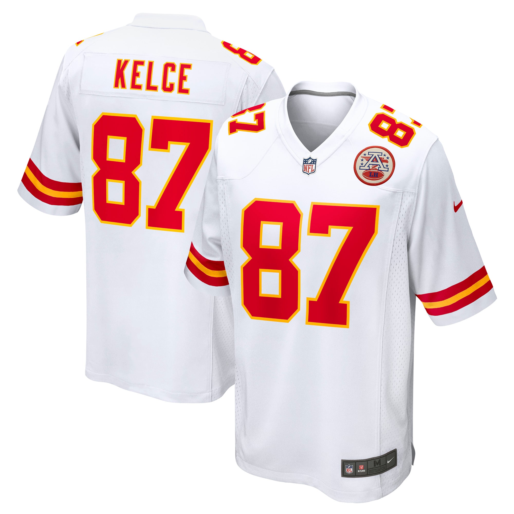 Travis Kelce Kansas City Chiefs Player Game Jersey - White cheap jerseys for sale - CheapJerseys.Shop