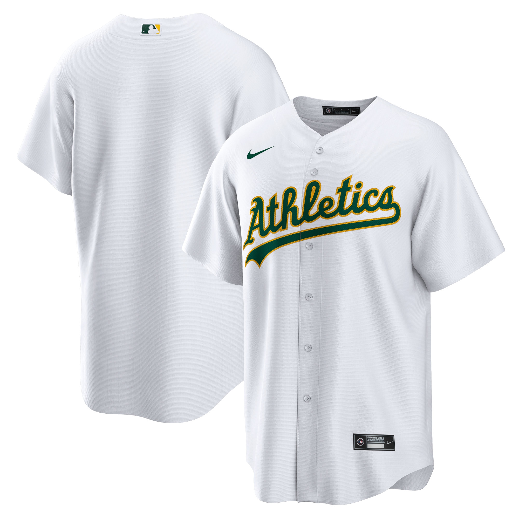 Oakland Athletics Home Blank Replica Jersey - White cheap jerseys for sale - CheapJerseys.Shop