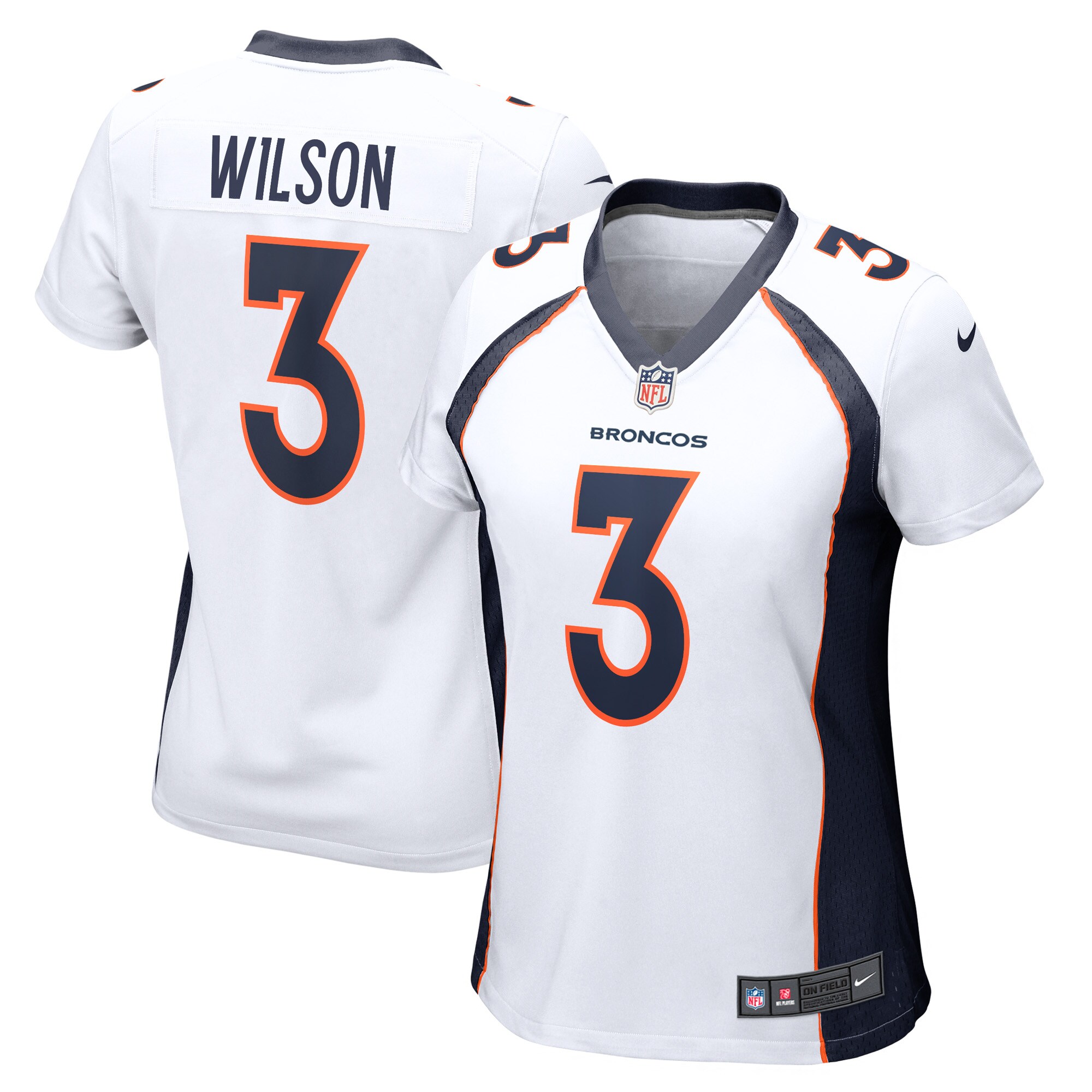 Russell Wilson Denver Broncos Women's Player Jersey - White cheap jerseys for sale - CheapJerseys.Shop