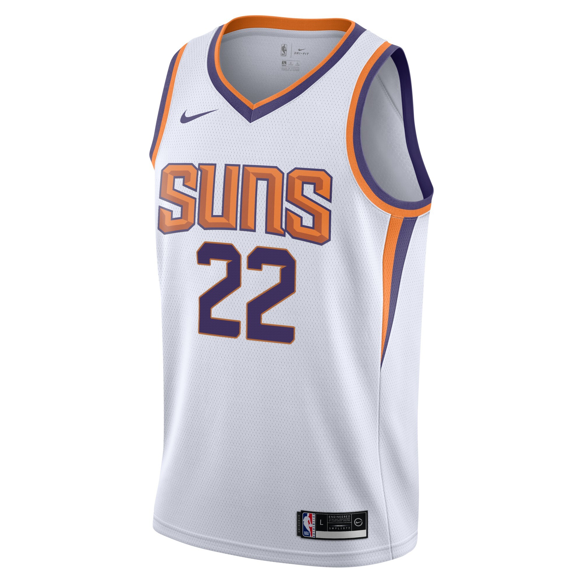 Deandre Ayton Phoenix Suns Youth Swingman Jersey - Association Edition - White cheap jerseys for sale - CheapJerseys.Shop