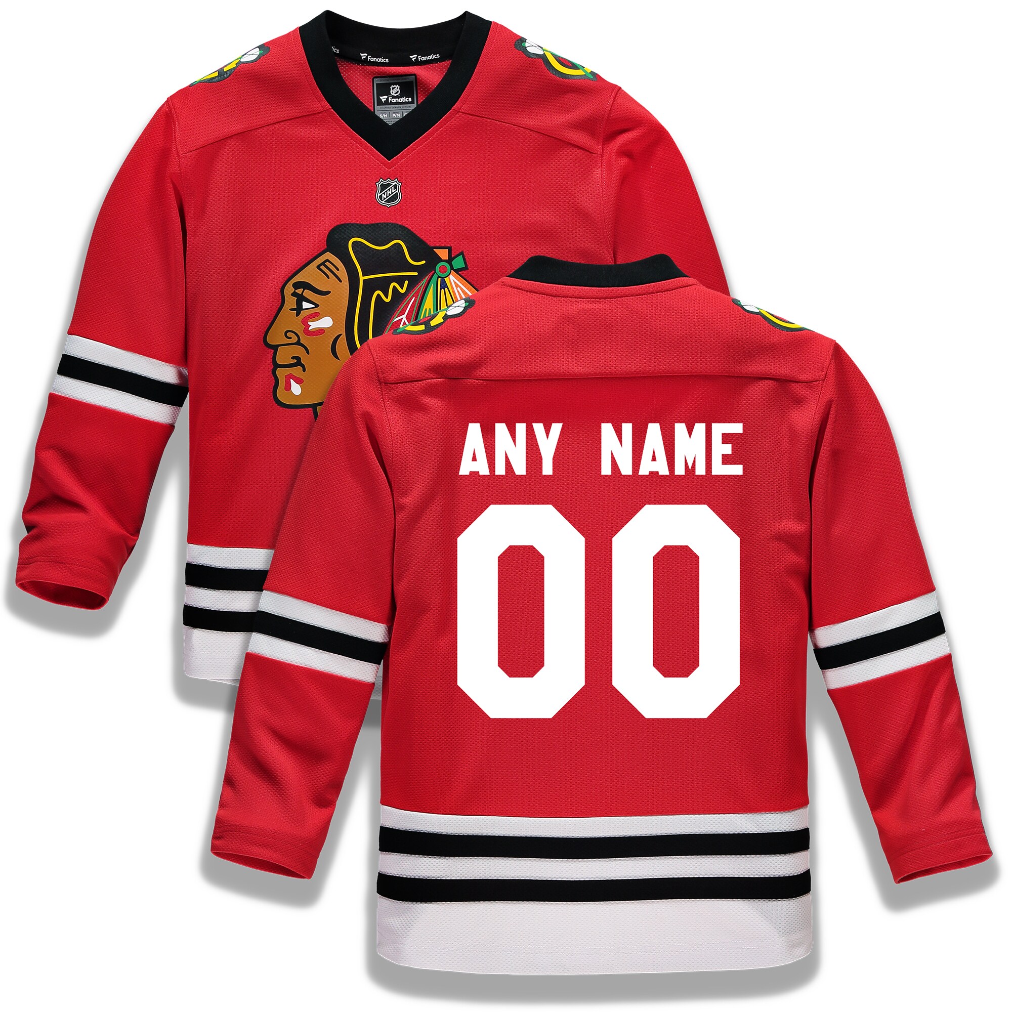 Chicago Blackhawks Fanatics Youth Home Replica Custom Jersey - Red cheap jerseys for sale - CheapJerseys.Shop