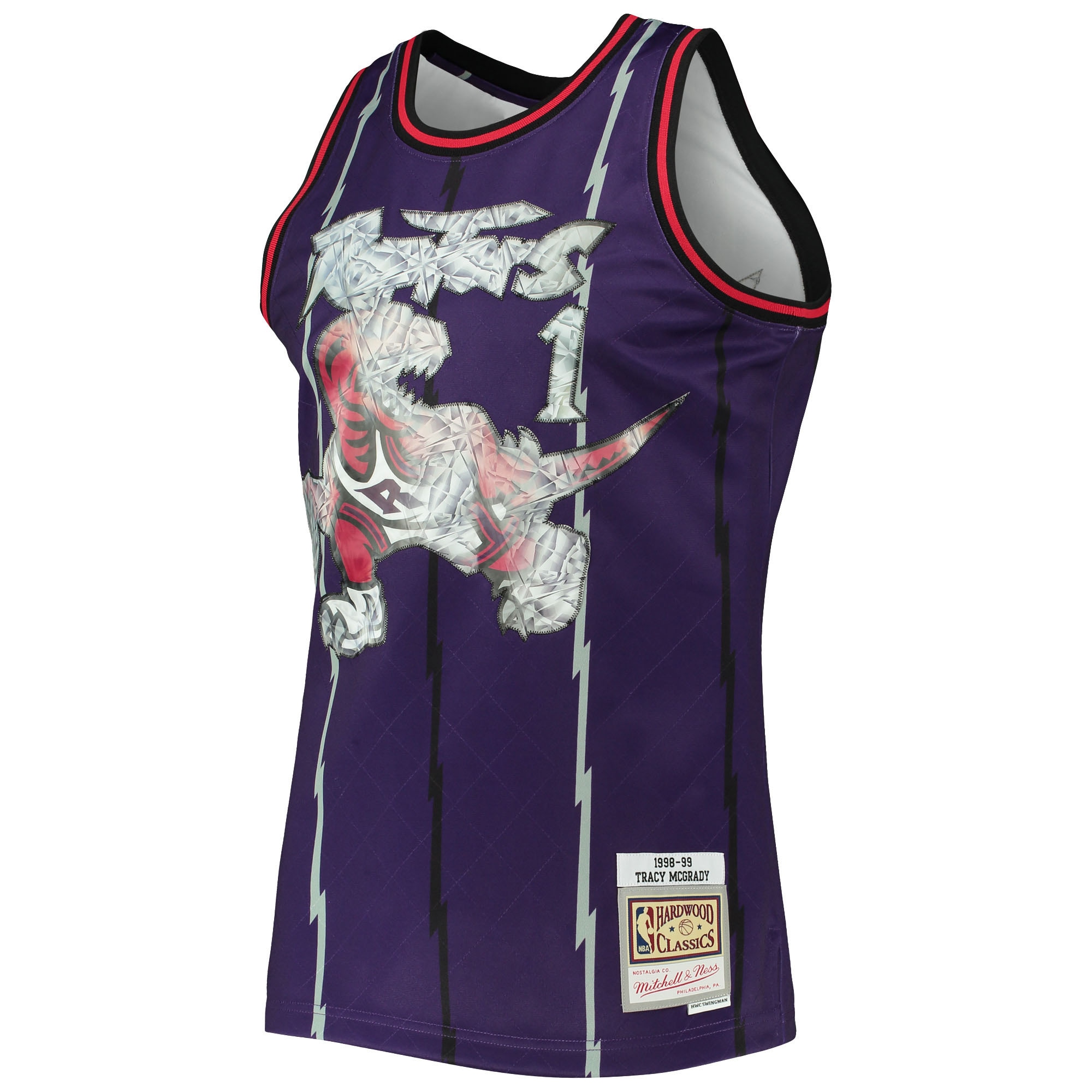 Tracy McGrady Toronto Raptors Mitchell & Ness 1998\/99 Hardwood Classics 75th Anniversary Diamond Swingman Jersey - Purple cheap jerseys for sale - CheapJerseys.Shop