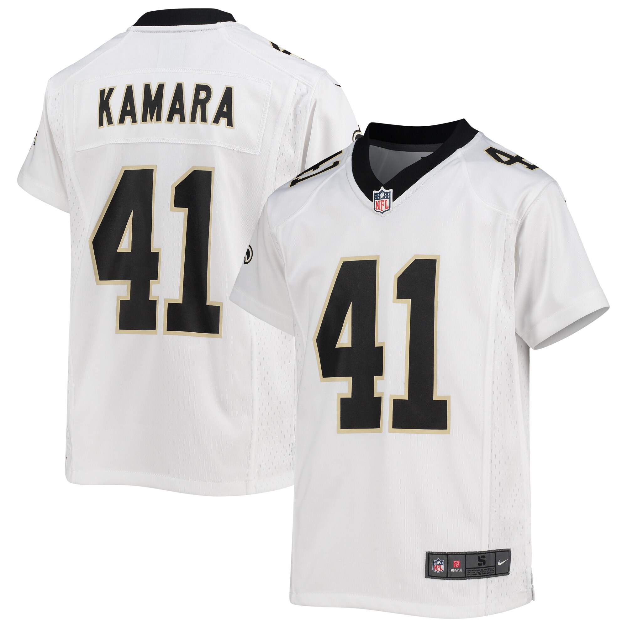 Alvin Kamara New Orleans Saints Youth Game Jersey - White cheap jerseys for sale - CheapJerseys.Shop