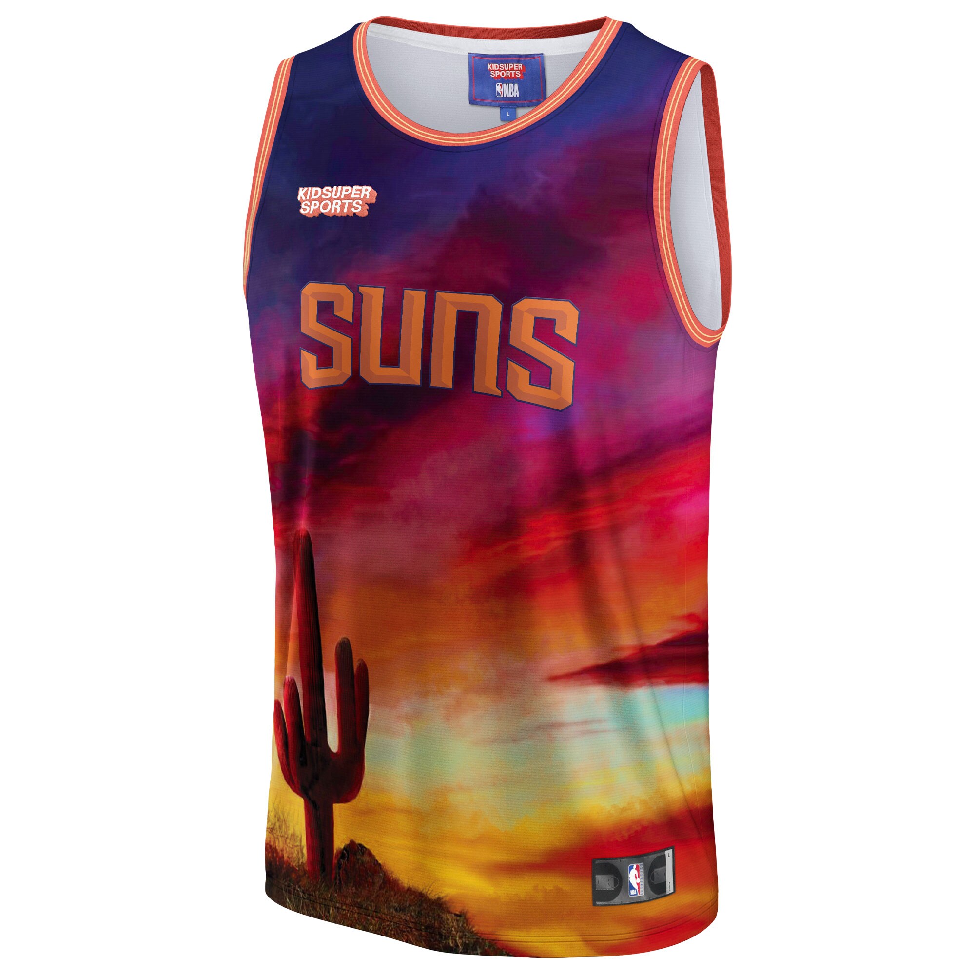 Phoenix Suns & KidSuper Studios by Fanatics Unisex Hometown Jersey - Red cheap jerseys for sale - CheapJerseys.Shop