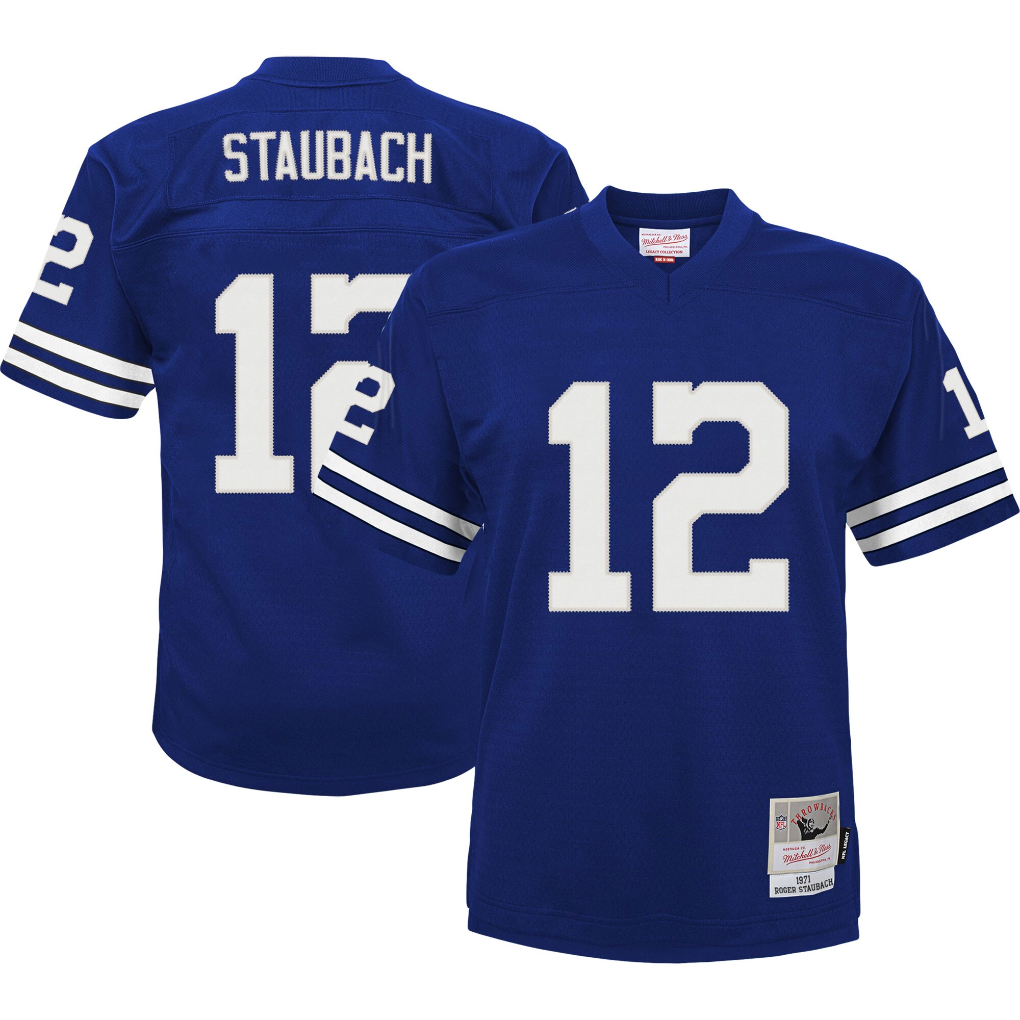 Roger Staubach Dallas Cowboys Mitchell & Ness Toddler 1971 Retired Legacy Jersey - Navy cheap jerseys for sale - CheapJerseys.Shop