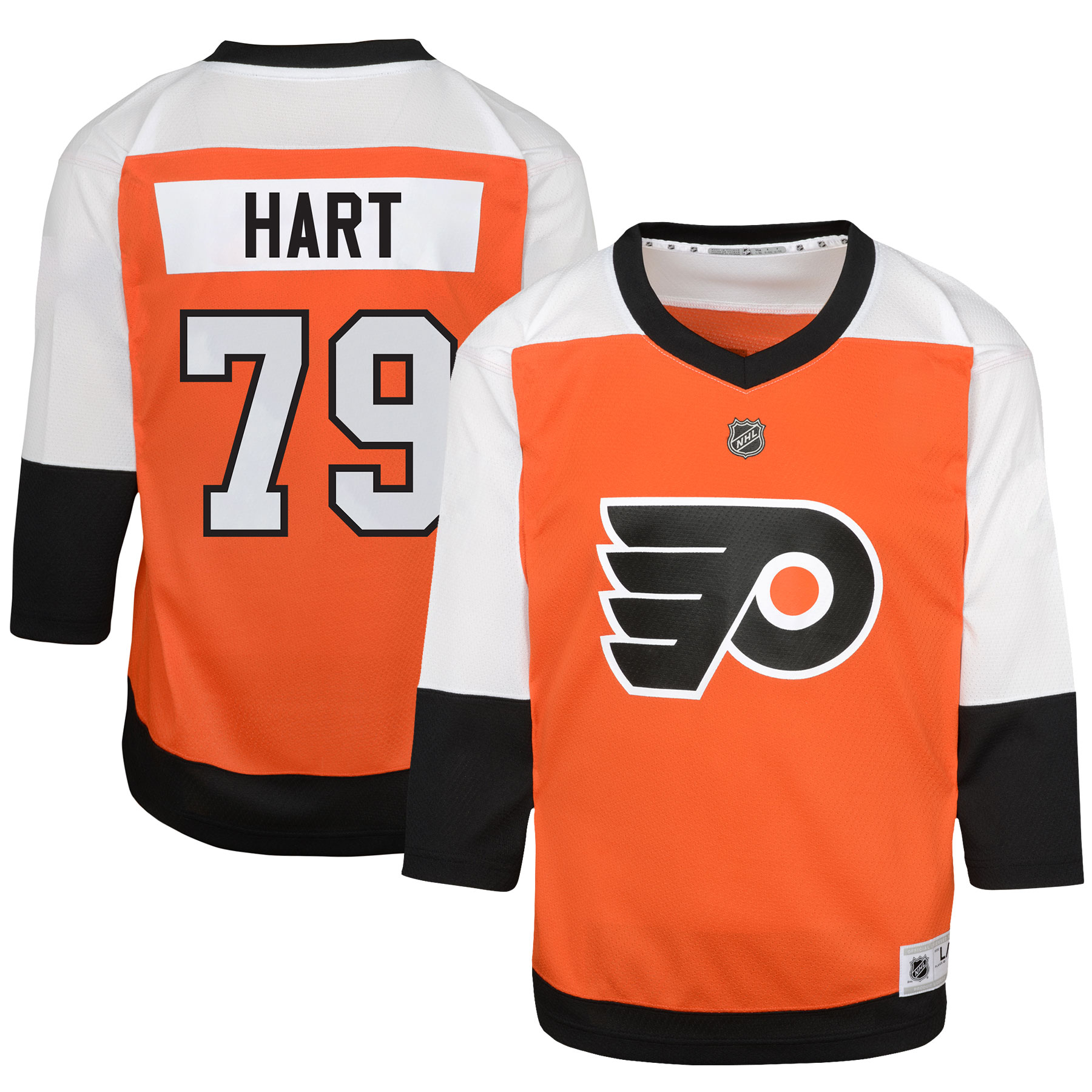 Carter Hart Philadelphia Flyers Toddler Home Replica Player Jersey - Burnt Orange cheap jerseys for sale - CheapJerseys.Shop