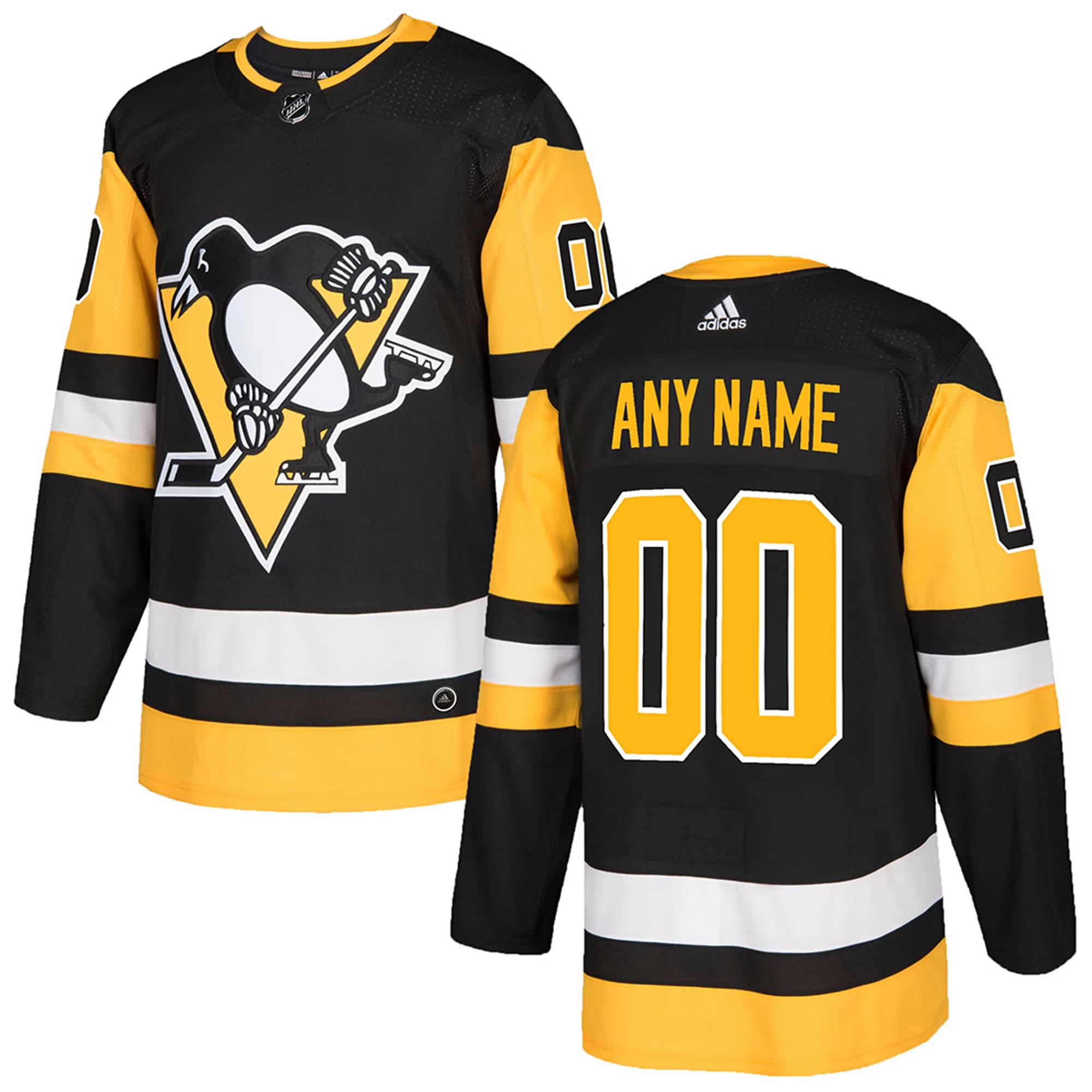 Pittsburgh Penguins Authentic Custom Jersey - Black cheap jerseys for sale - CheapJerseys.Shop