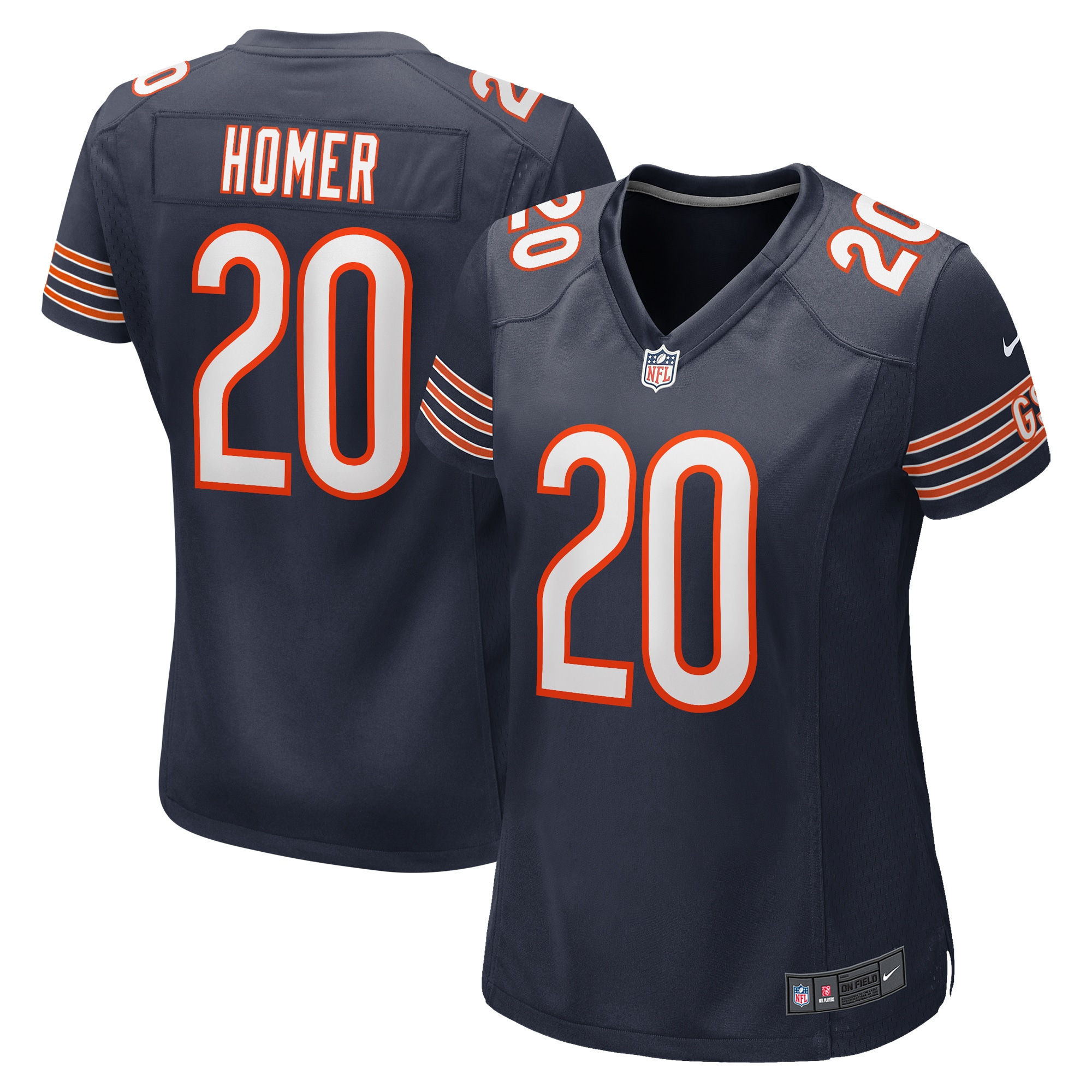 Travis Homer Chicago Bears Women's Game Player Jersey - Navy cheap jerseys for sale - CheapJerseys.Shop