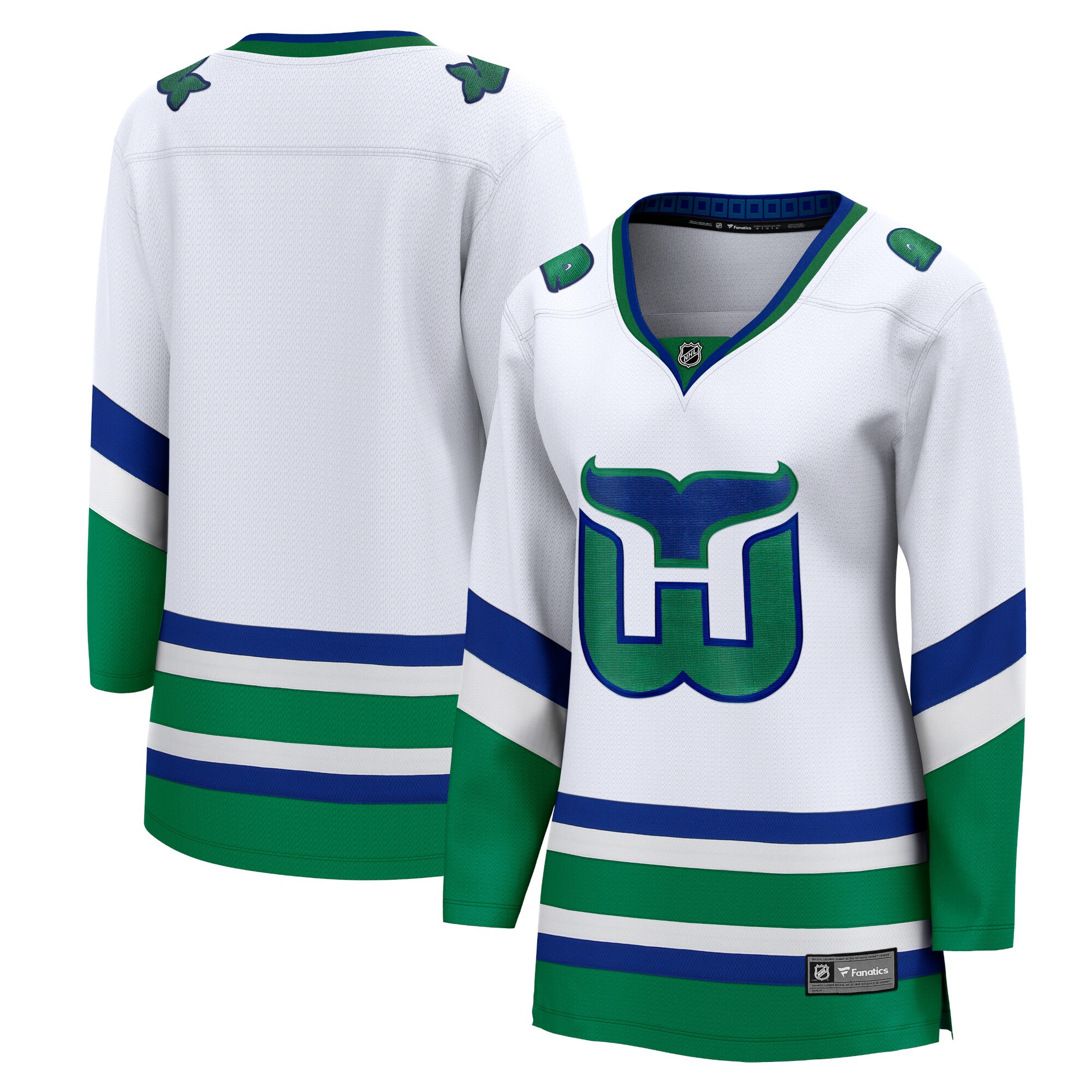Carolina Hurricanes Fanatics Women's Whalers Premier Breakaway Jersey - White cheap jerseys for sale - CheapJerseys.Shop