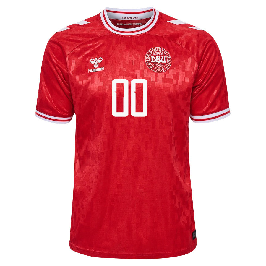 Denmark National Team 2024/25 Custom Home Men Jersey - Red cheap jerseys for sale - CheapJerseys.Shop