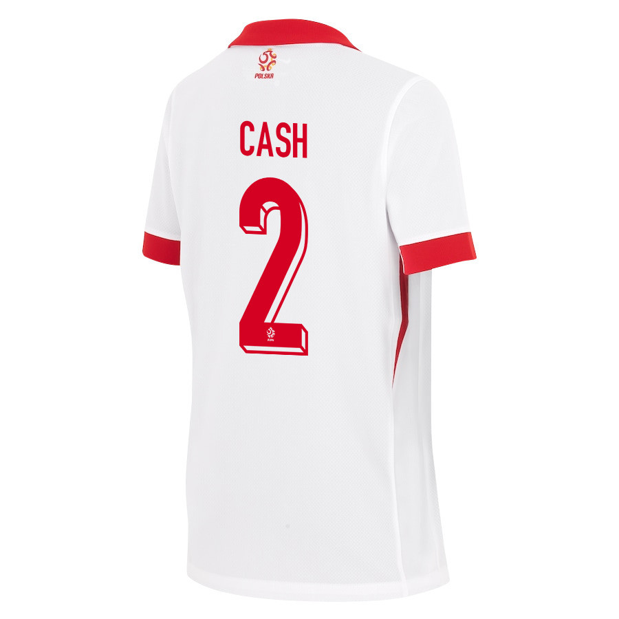 Matty Cash 2 Poland National Team 2024/25 Home YOUTH Jersey - White cheap jerseys for sale - CheapJerseys.Shop