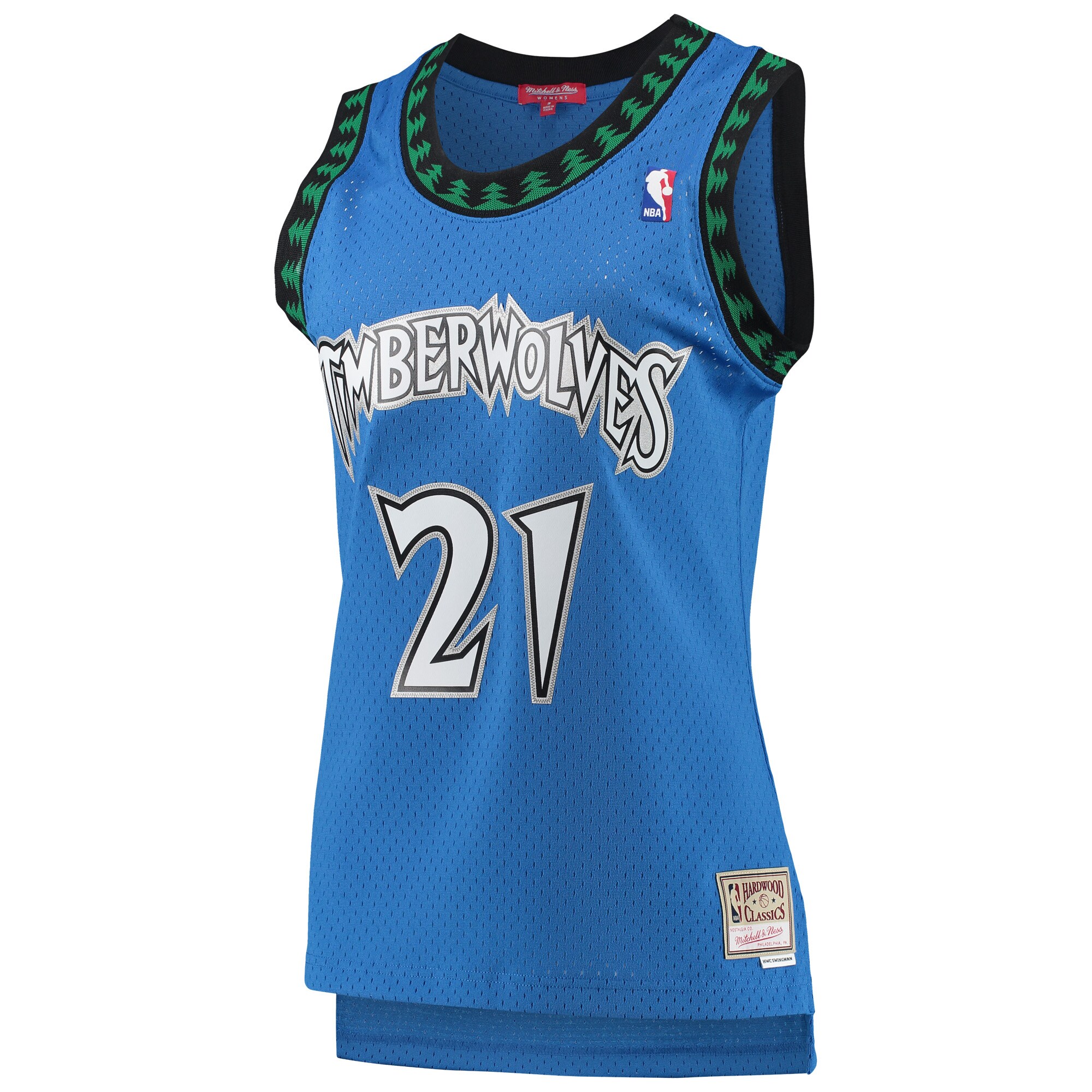 Kevin Garnett Minnesota Timberwolves Mitchell & Ness Women's Hardwood Classics Swingman Jersey - Blue cheap jerseys for sale - CheapJerseys.Shop