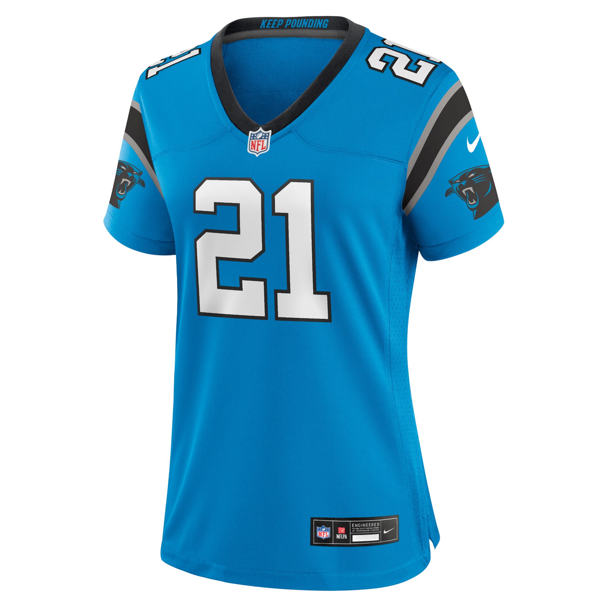 Jeremy Chinn Carolina Panthers Women's Player Jersey - Blue cheap jerseys for sale - CheapJerseys.Shop