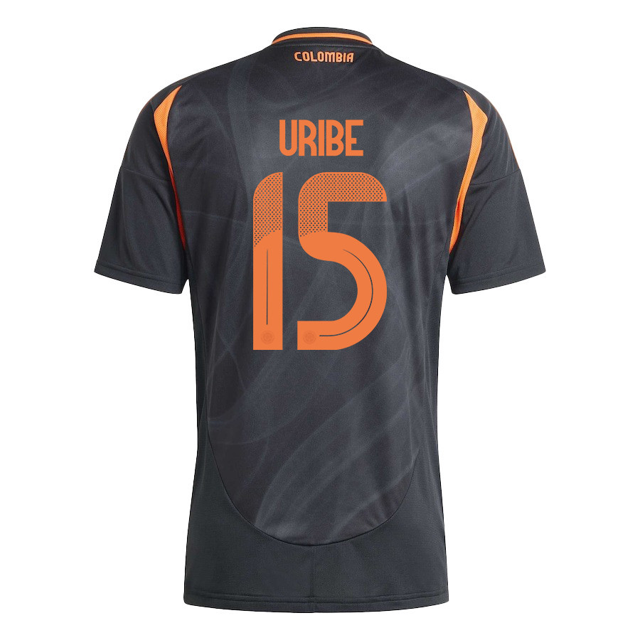 Mateus Uribe 15 Colombia National Team 2024/25 Away Men Jersey - Black cheap jerseys for sale - CheapJerseys.Shop