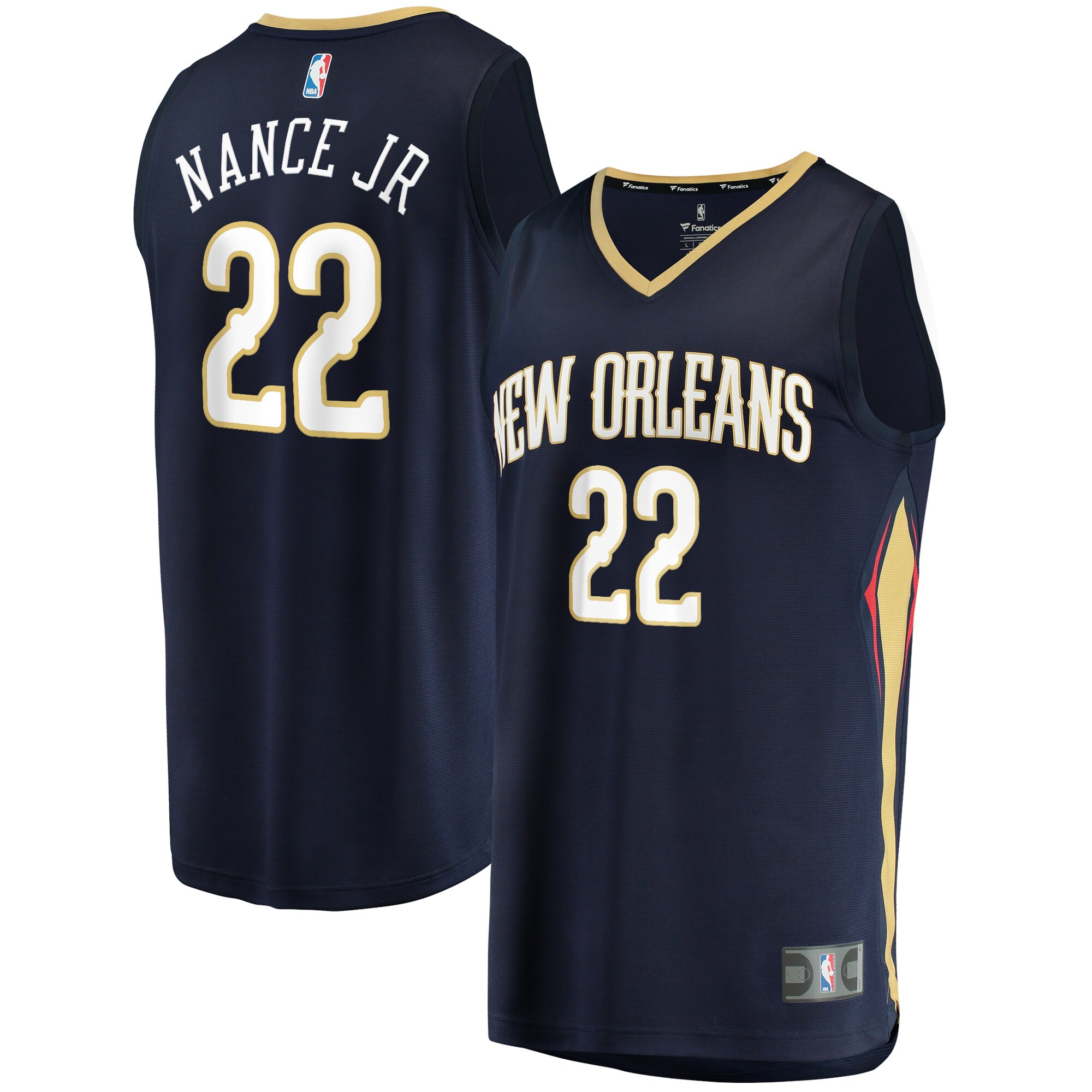 Larry Nance Jr. New Orleans Pelicans Fanatics Fast Break Replica Jersey - Icon Edition - Navy cheap jerseys for sale - CheapJerseys.Shop