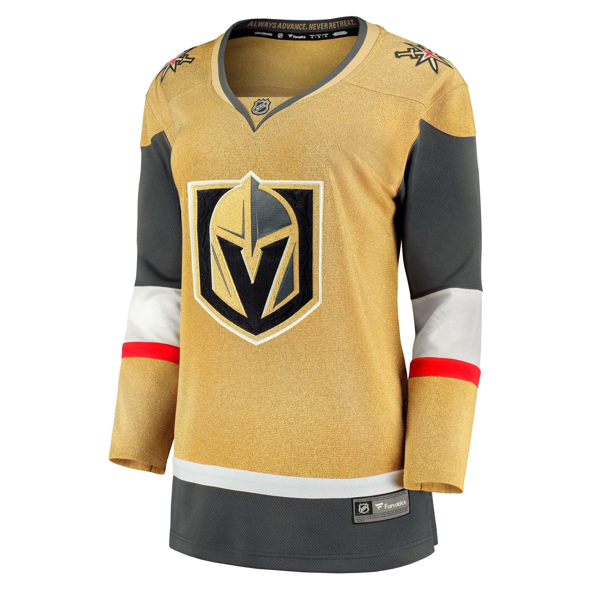 Vegas Golden Knights Fanatics Women's Home Breakaway Jersey - Gold cheap jerseys for sale - CheapJerseys.Shop
