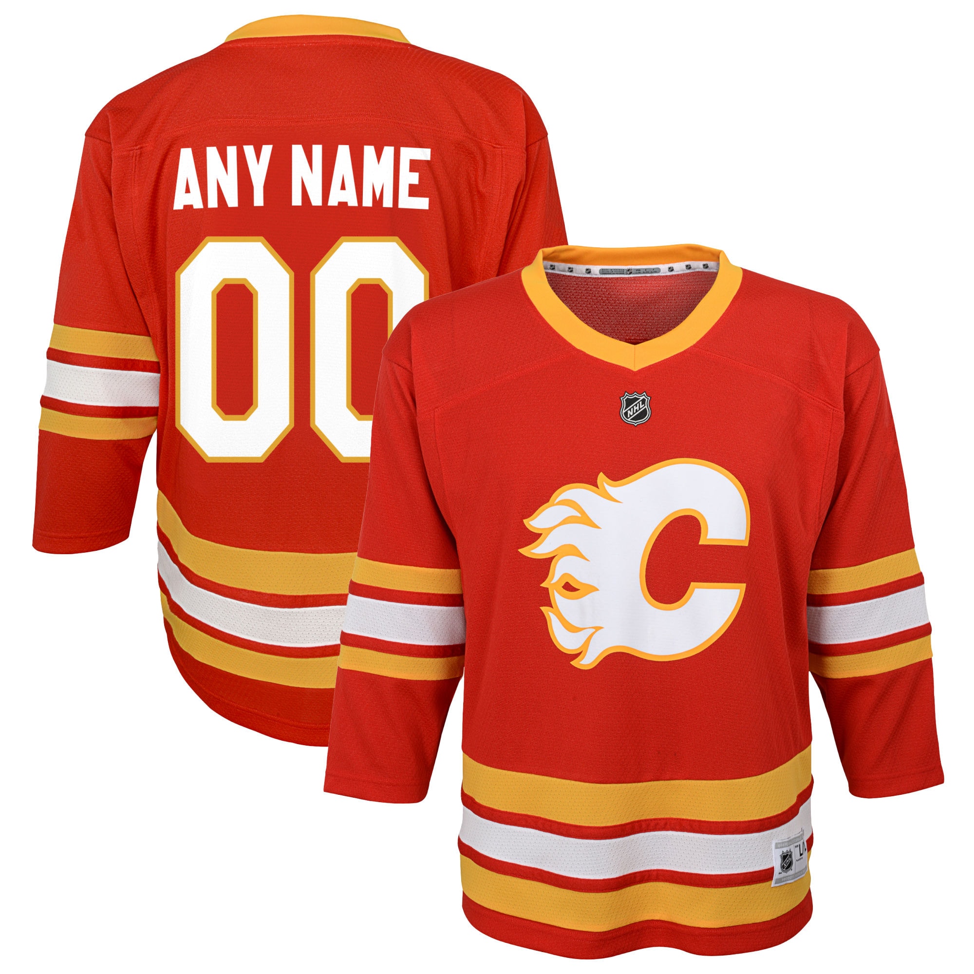 Calgary Flames Youth Home Replica Custom Jersey - Red cheap jerseys for sale - CheapJerseys.Shop