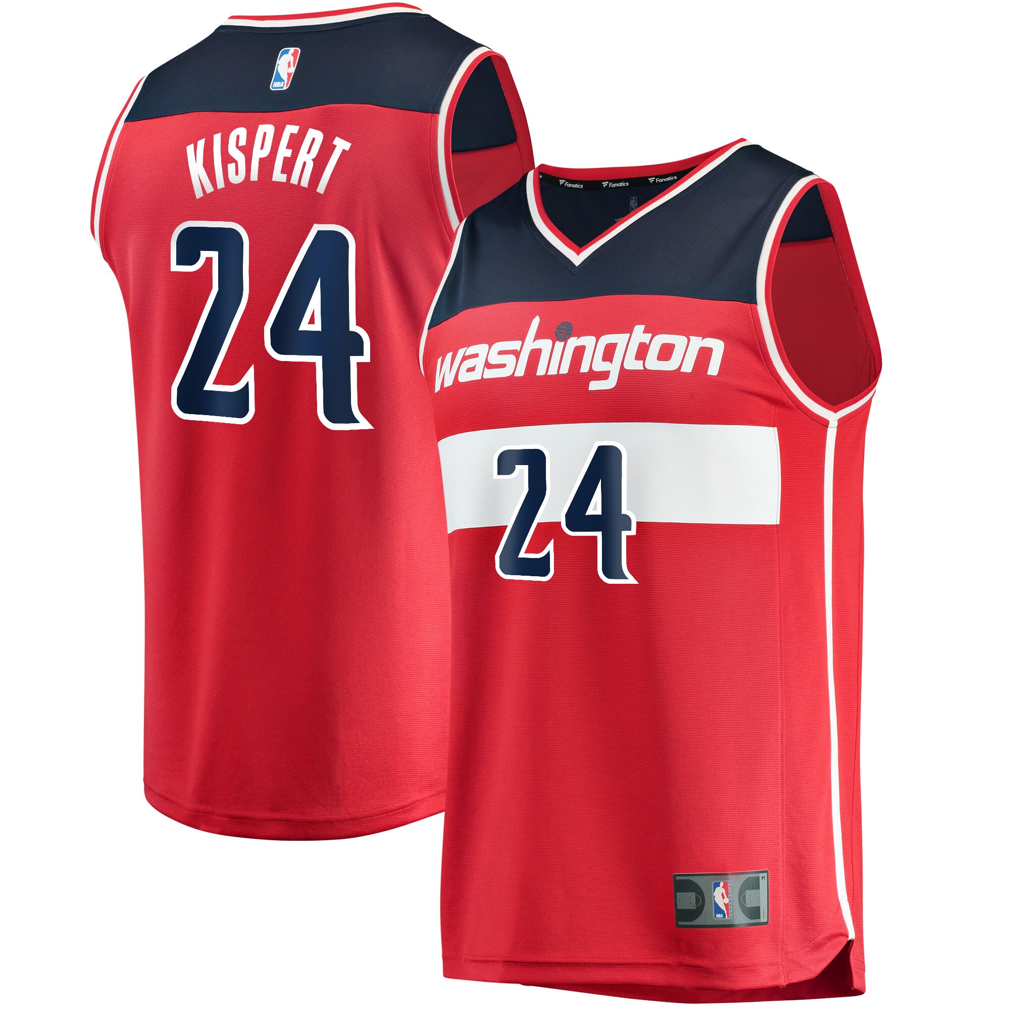 Corey Kispert Washington Wizards Fanatics Fast Break Replica Jersey - Icon Edition - Red cheap jerseys for sale - CheapJerseys.Shop
