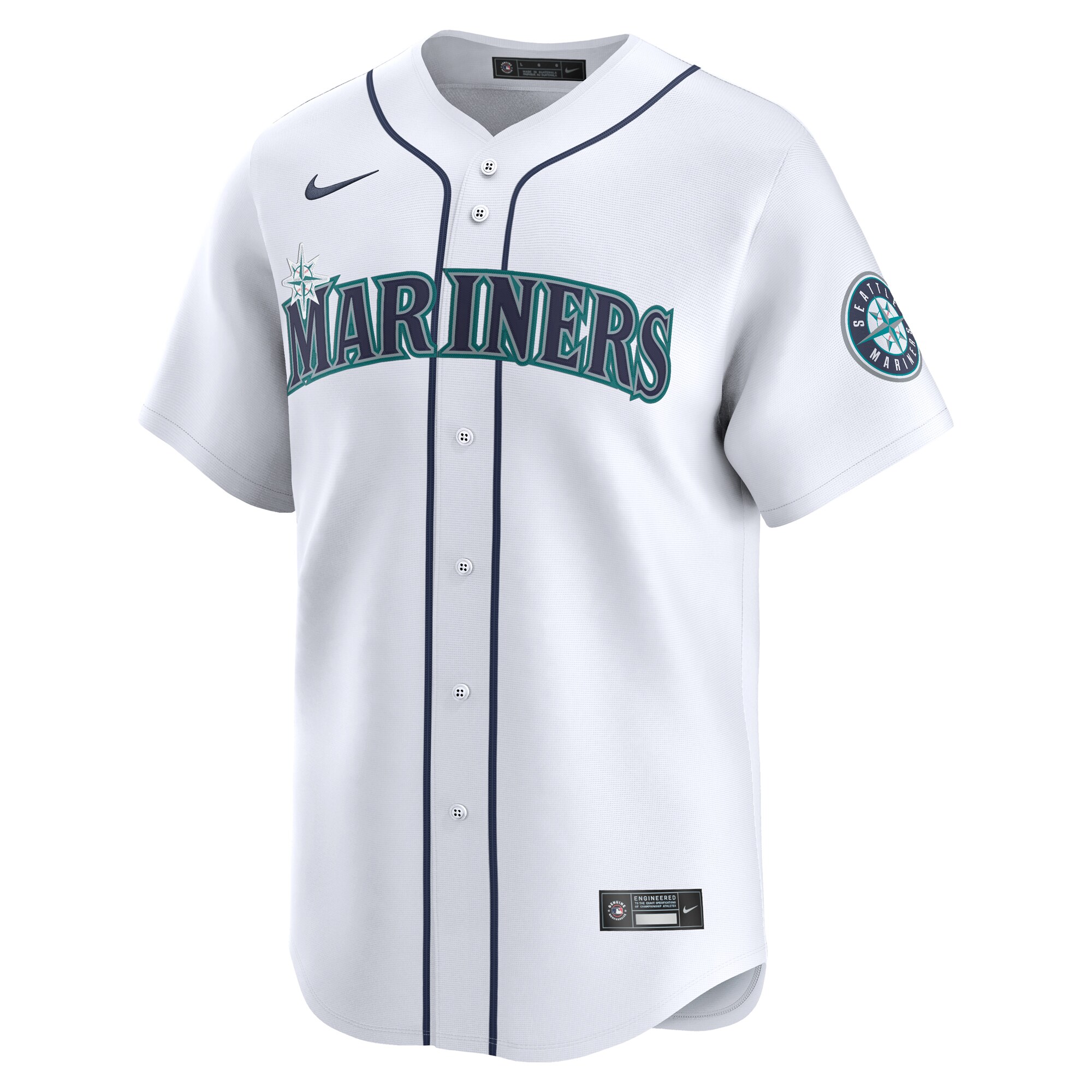Seattle Mariners #1 Dad Home Limited Jersey - White cheap jerseys for sale - CheapJerseys.Shop