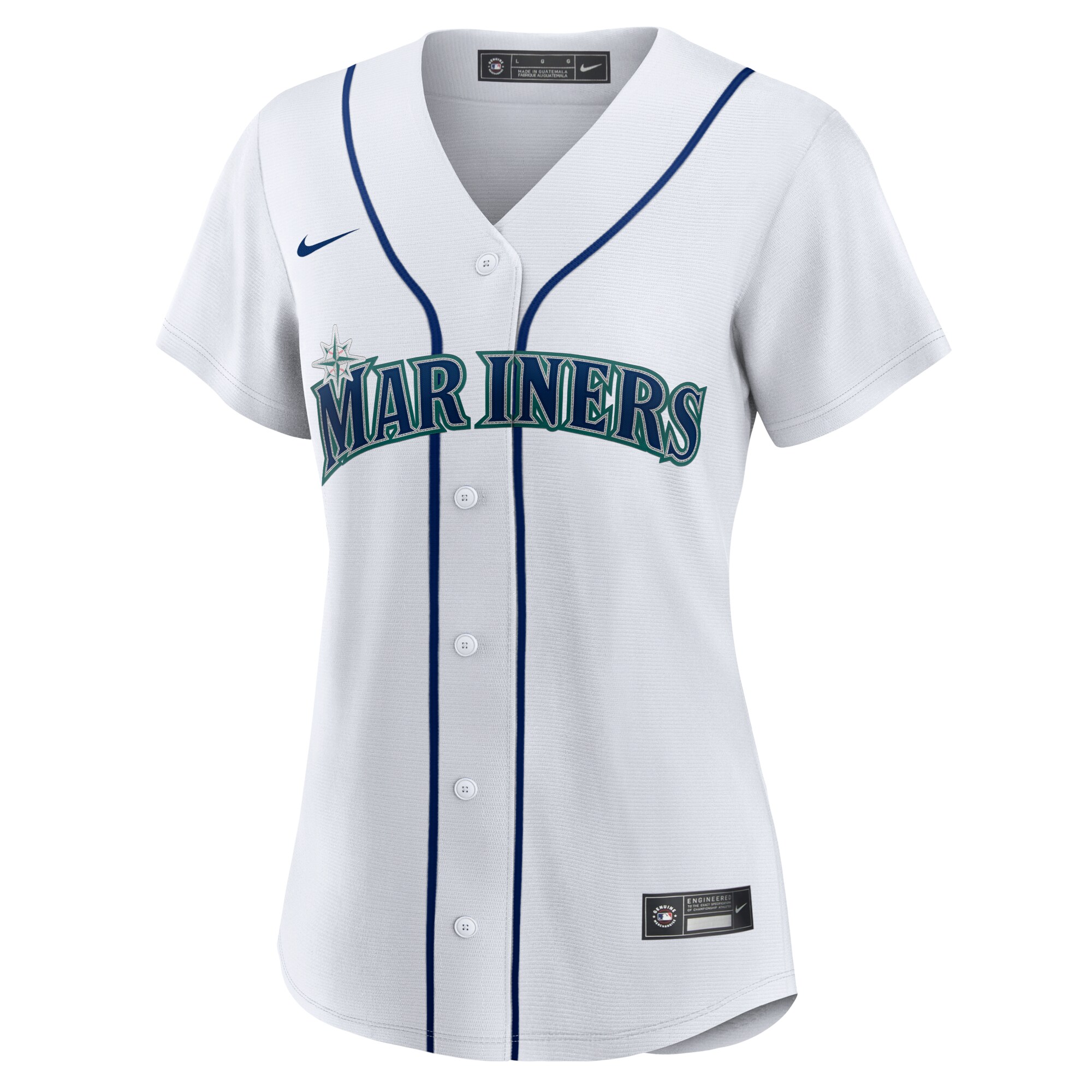 Seattle Mariners Women's Home Replica Team Jersey - White cheap jerseys for sale - CheapJerseys.Shop