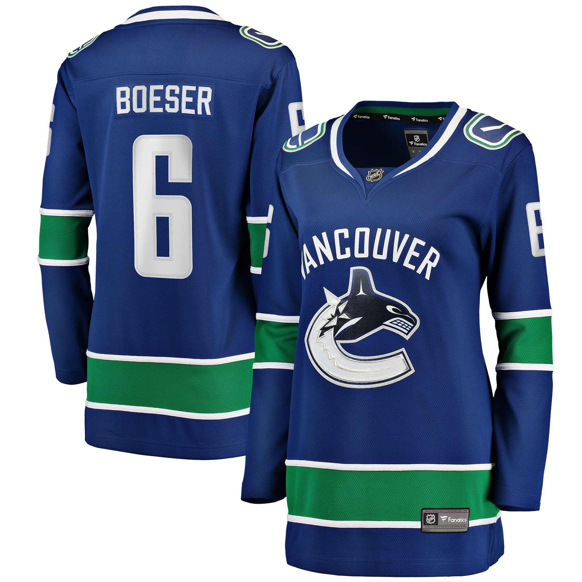 Brock Boeser Vancouver Canucks Fanatics Women's Home Breakaway Player Jersey - Blue cheap jerseys for sale - CheapJerseys.Shop