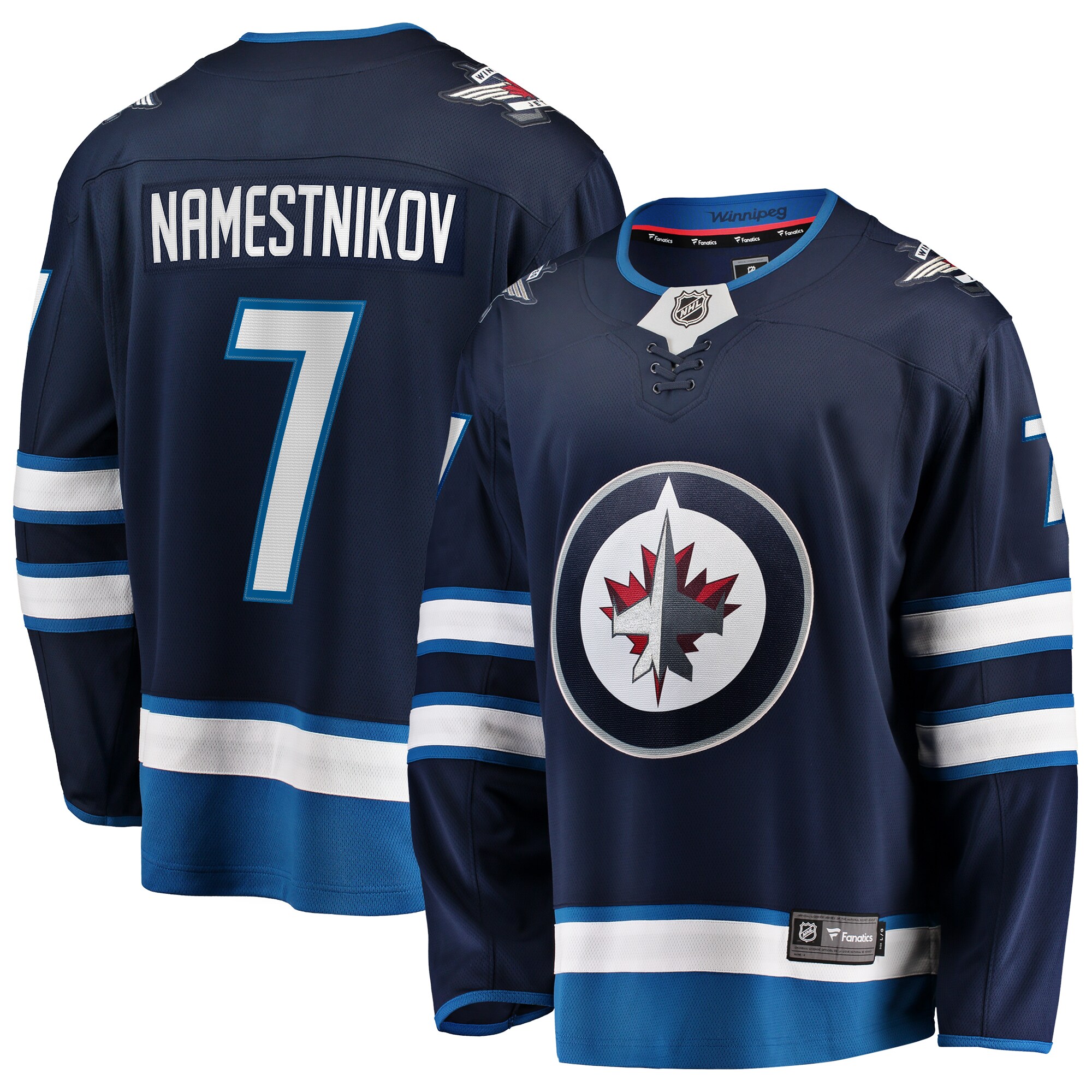 Vladislav Namestnikov Winnipeg Jets Fanatics Home Premier Breakaway Player Jersey - Navy cheap jerseys for sale - CheapJerseys.Shop