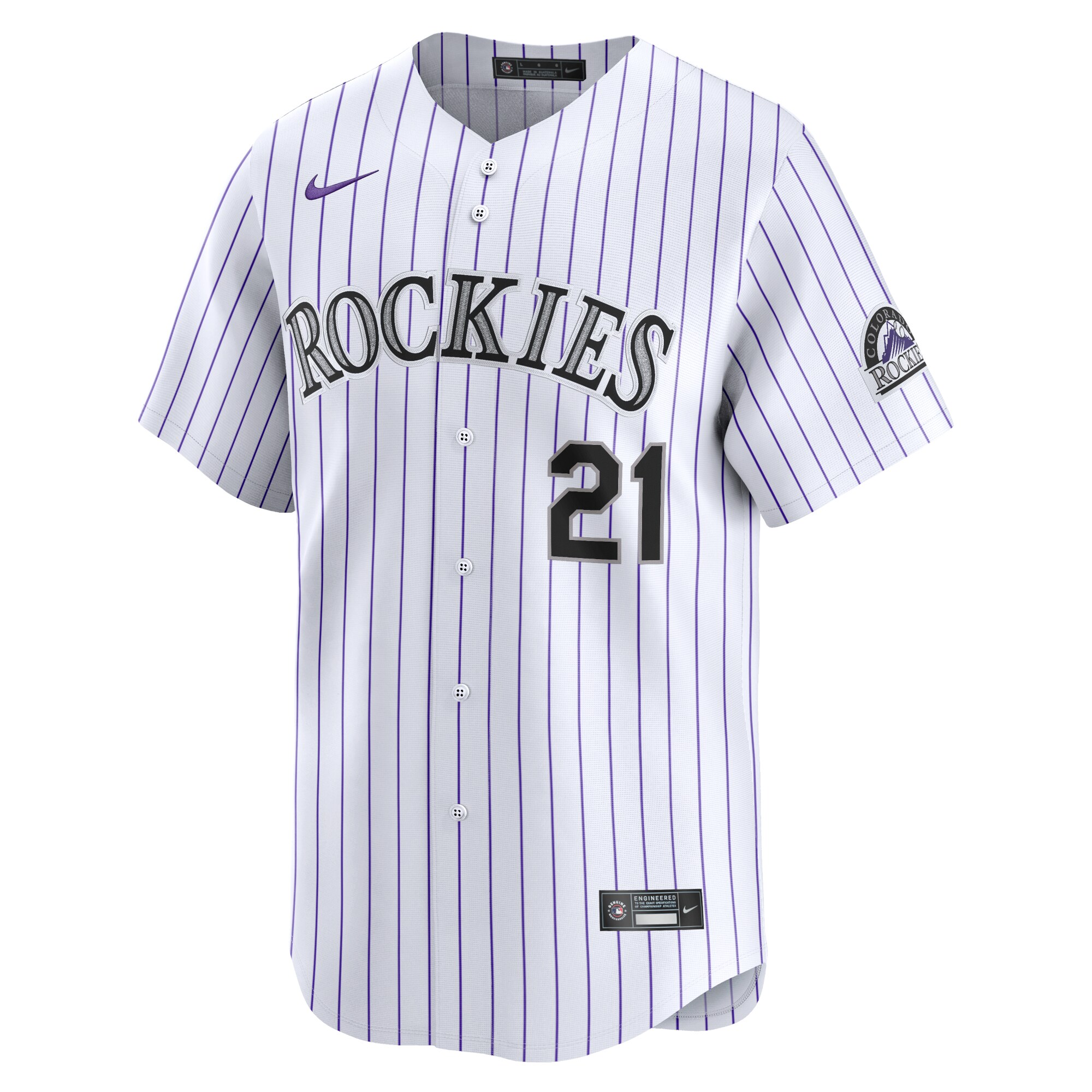 Kyle Freeland Colorado Rockies Home Limited Player Jersey - White cheap jerseys for sale - CheapJerseys.Shop