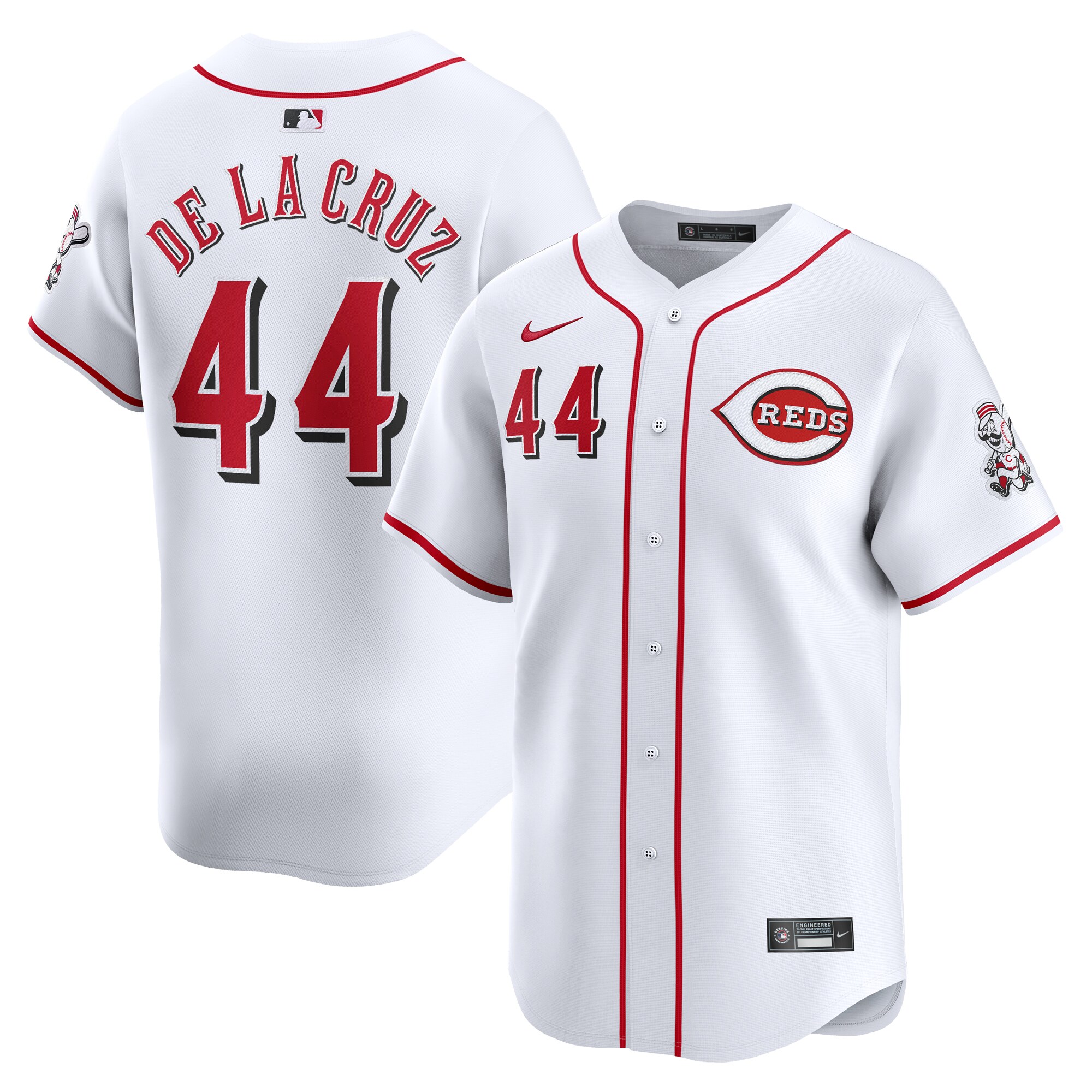 Elly De La Cruz Cincinnati Reds Youth Home Limited Player Jersey - White cheap jerseys for sale - CheapJerseys.Shop