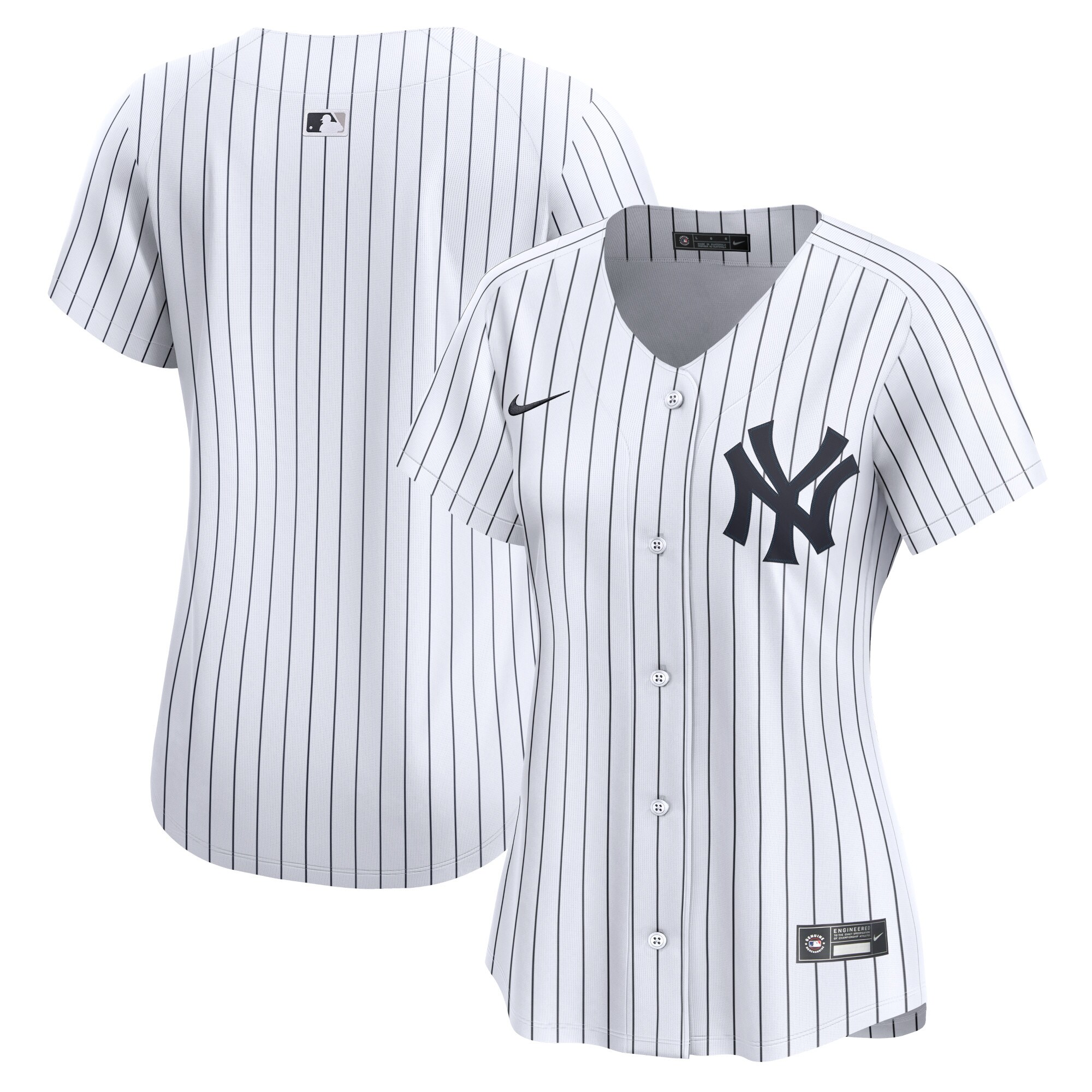 New York Yankees Women's Home Limited Jersey - White cheap jerseys for sale - CheapJerseys.Shop