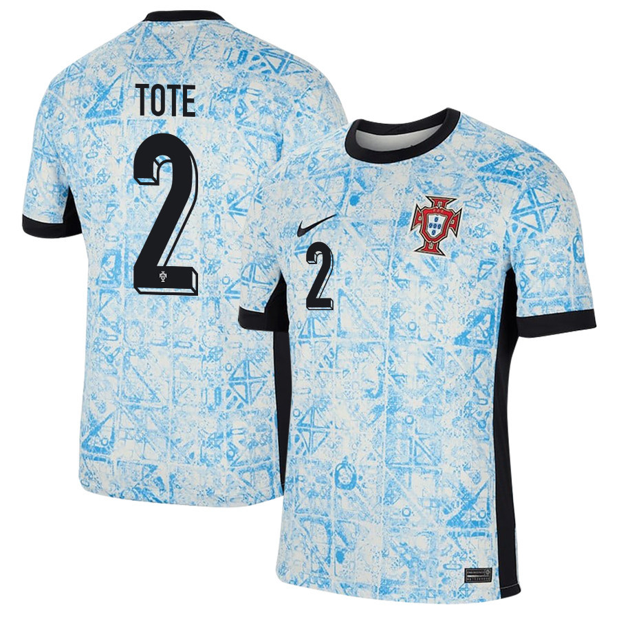 Tote Gomes 2 Portugal National Team 2024/25 Away Men Jersey - Cream/Blue cheap jerseys for sale - CheapJerseys.Shop