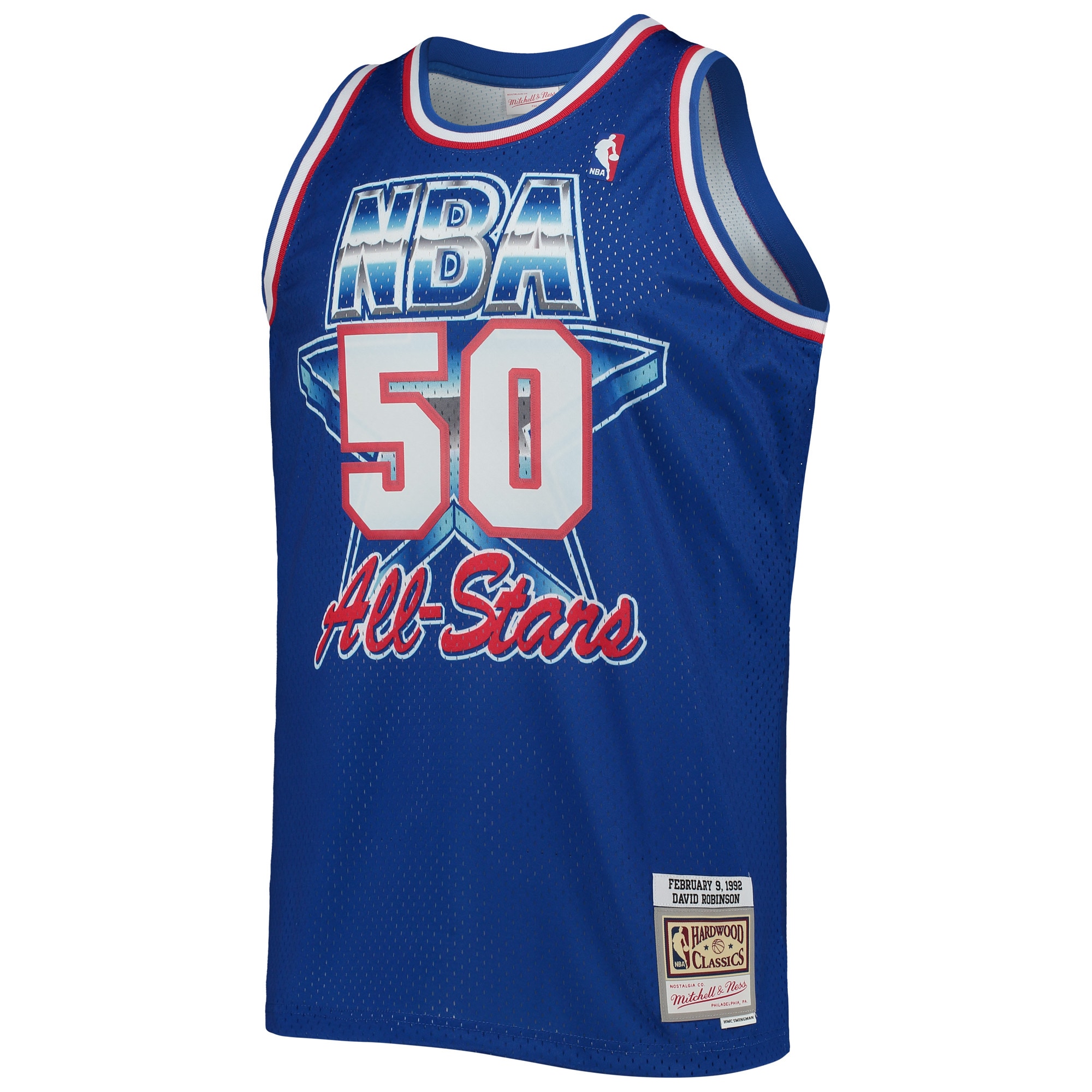 David Robinson Western Conference Mitchell & Ness Hardwood Classics 1992 All-Star Game Swingman Jersey - Royal cheap jerseys for sale - CheapJerseys.Shop