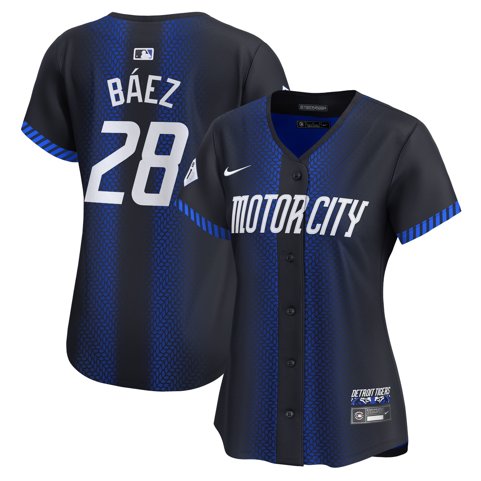 Javier Baez Detroit Tigers Women's 2024 City Connect Limited Jersey - Navy cheap jerseys for sale - CheapJerseys.Shop
