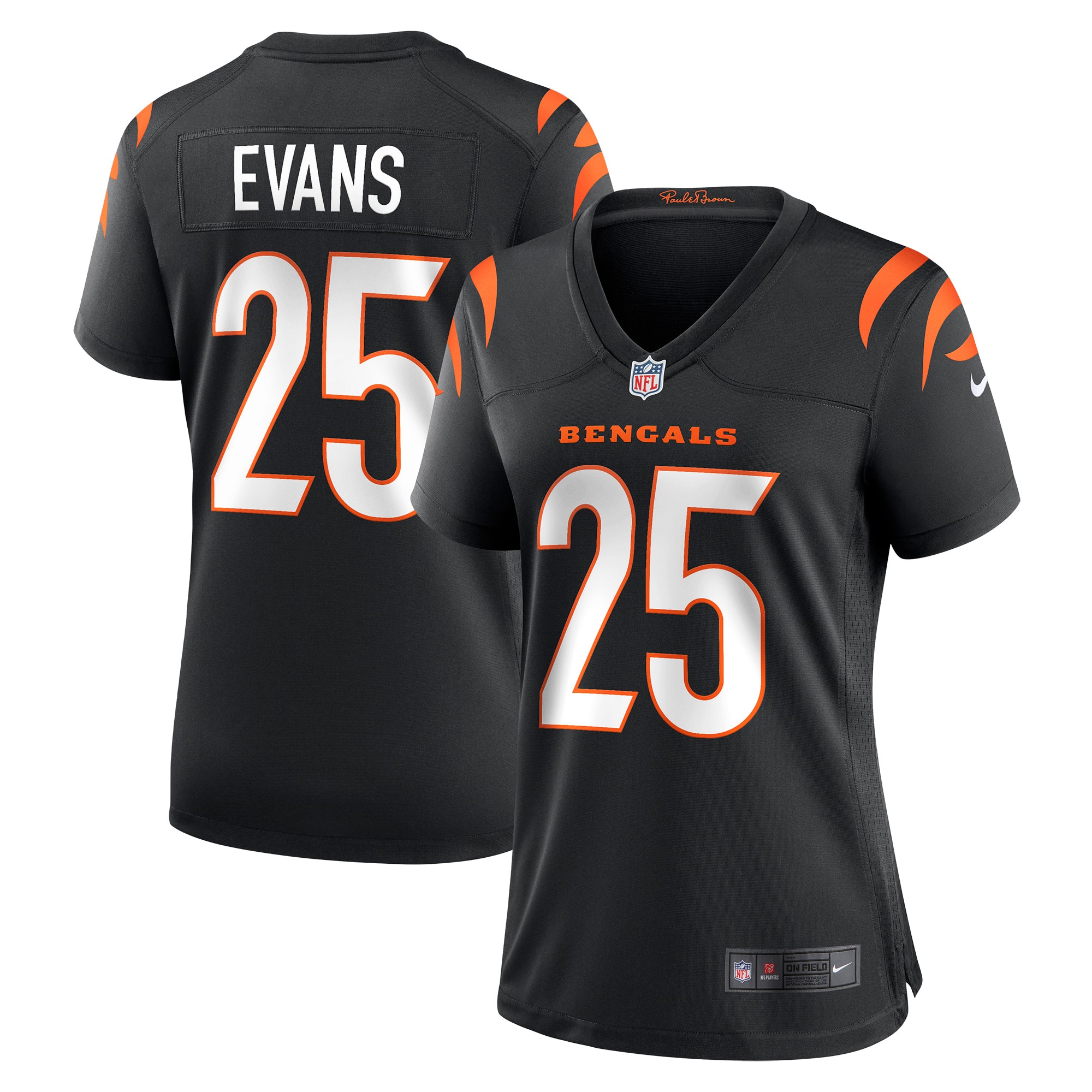Chris Evans Cincinnati Bengals Women's Game Jersey - Black cheap jerseys for sale - CheapJerseys.Shop