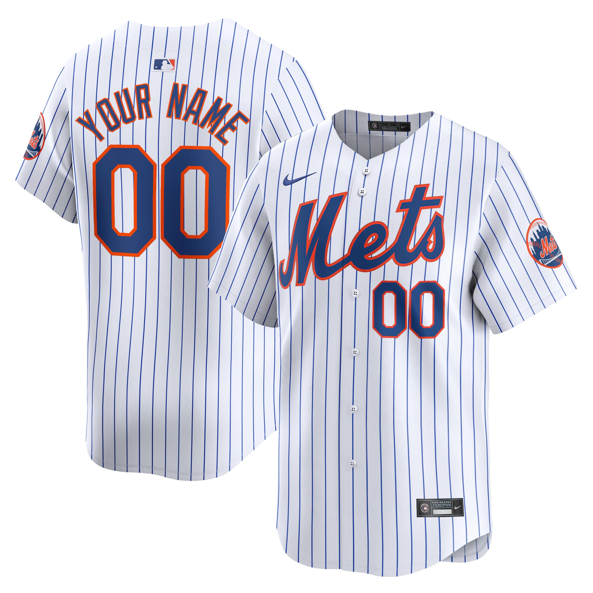 New York Mets Youth Home Limited Custom Jersey - White cheap jerseys for sale - CheapJerseys.Shop