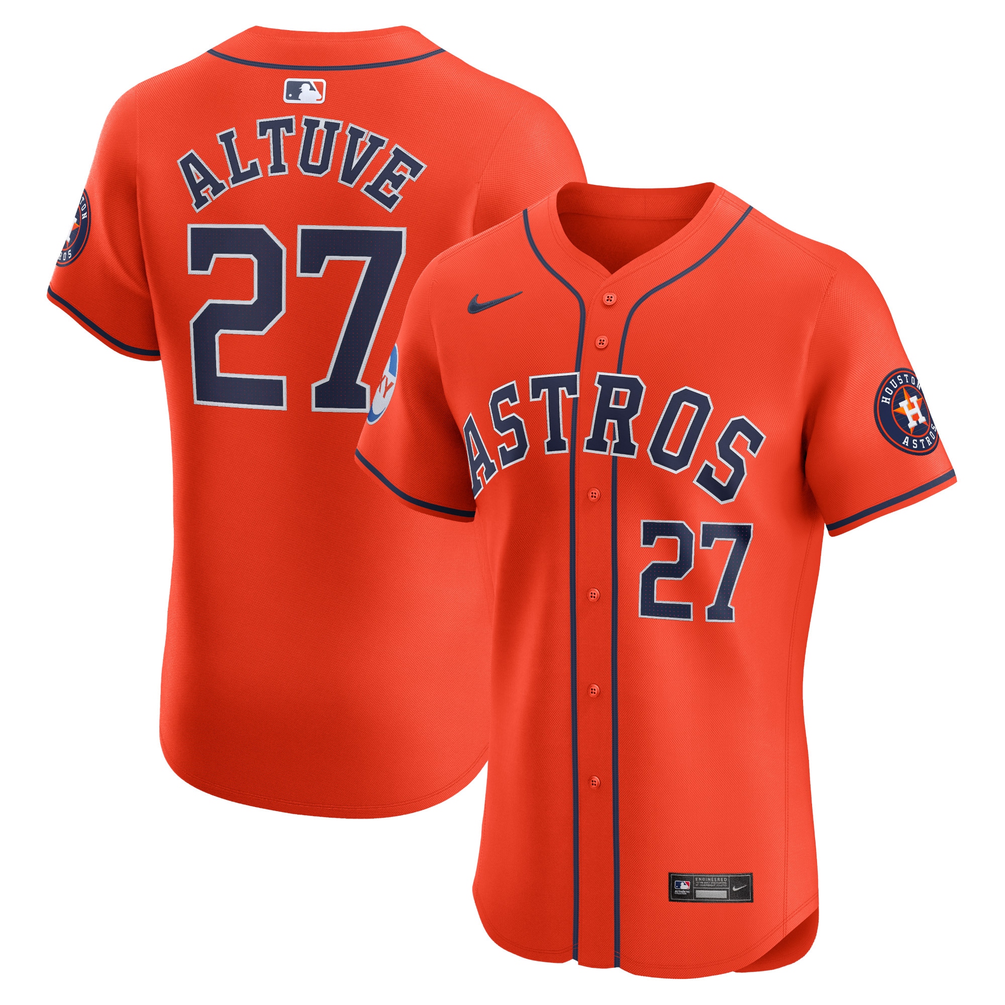 Jose Altuve Houston Astros Alternate Elite Player Jersey - Orange cheap jerseys for sale - CheapJerseys.Shop