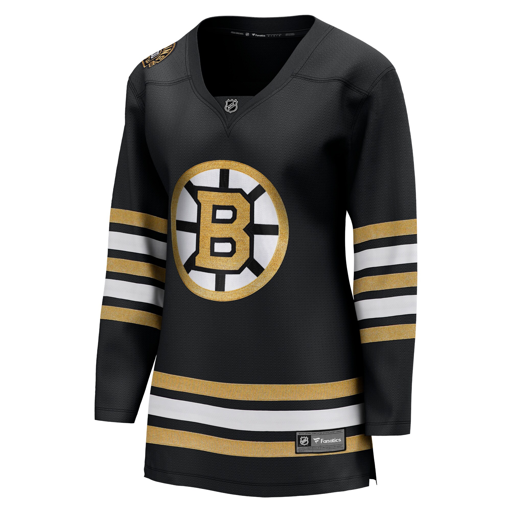 Boston Bruins Fanatics Women's 100th Anniversary Premier Breakaway Jersey - Black cheap jerseys for sale - CheapJerseys.Shop