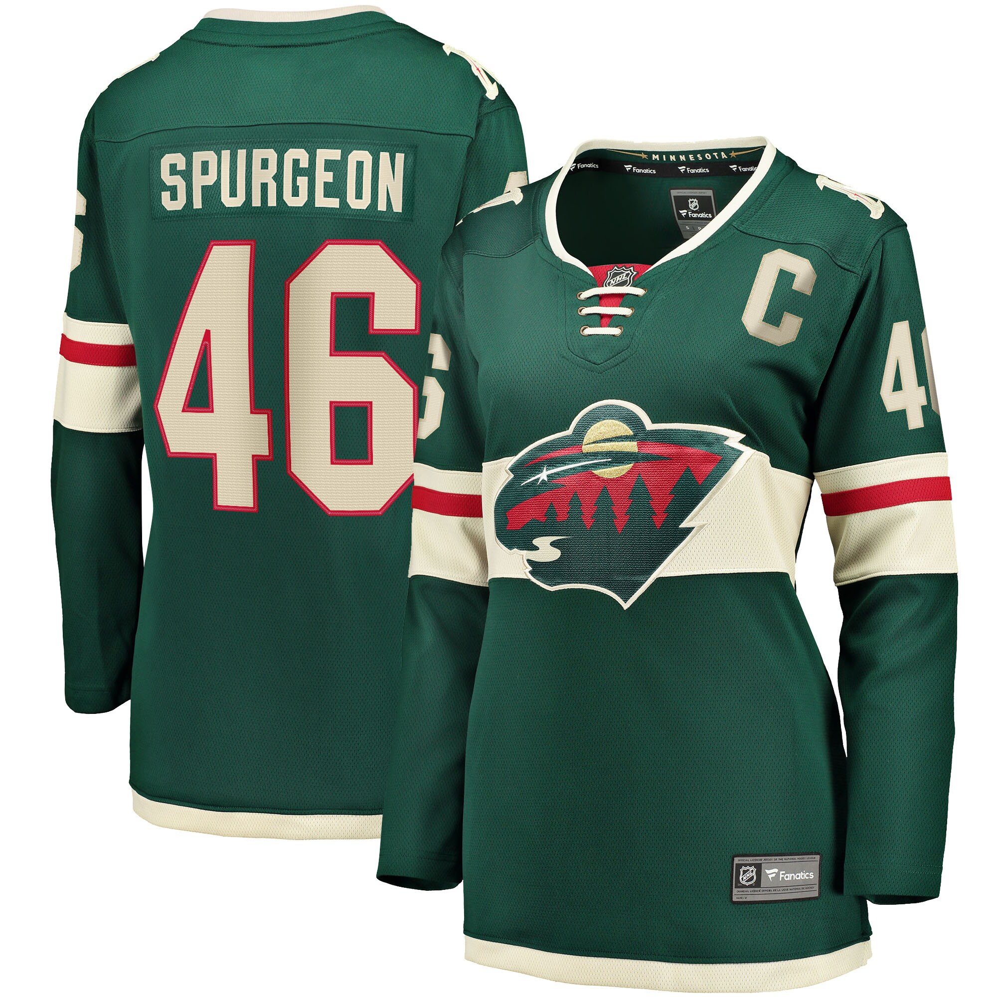 Jared Spurgeon Minnesota Wild Women's Home Breakaway Player Jersey - Green cheap jerseys for sale - CheapJerseys.Shop
