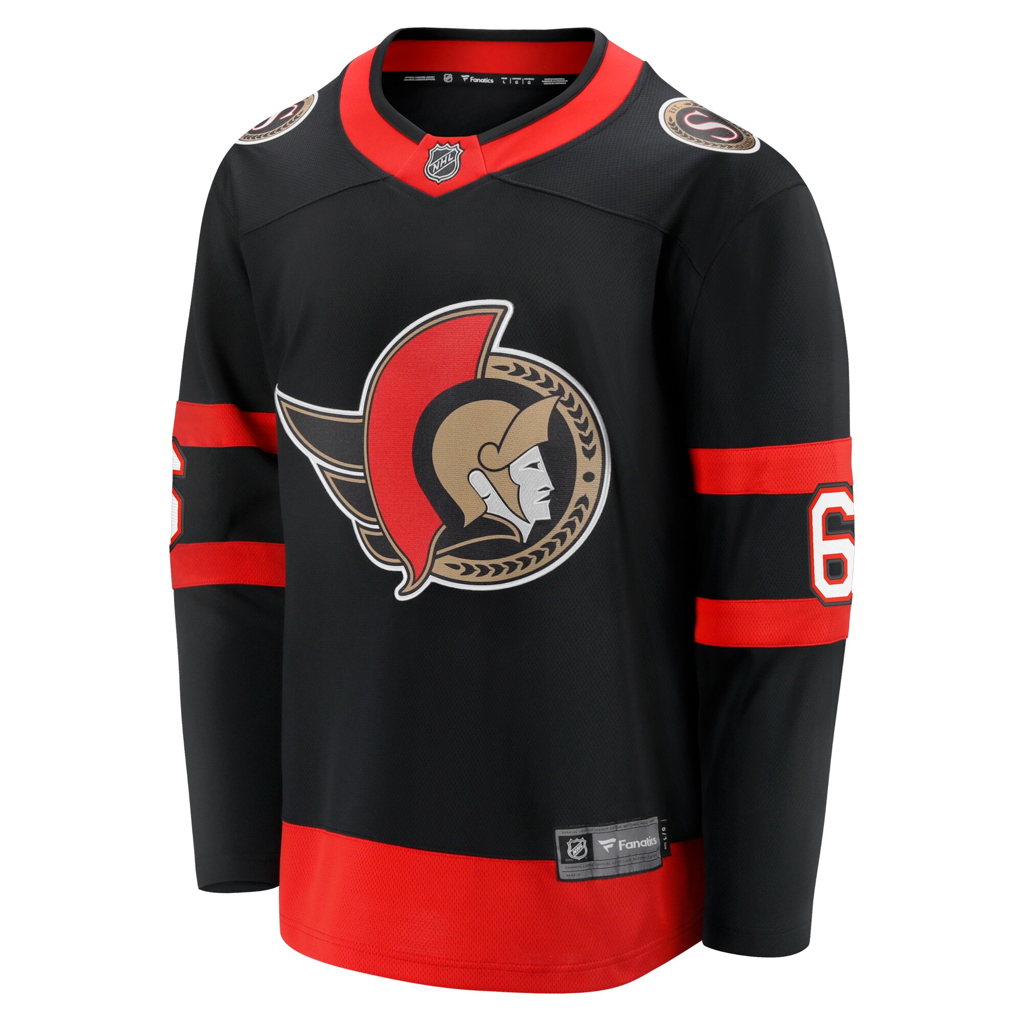 Jakob Chychrun Ottawa Senators Fanatics Home Breakaway Jersey - Black cheap jerseys for sale - CheapJerseys.Shop