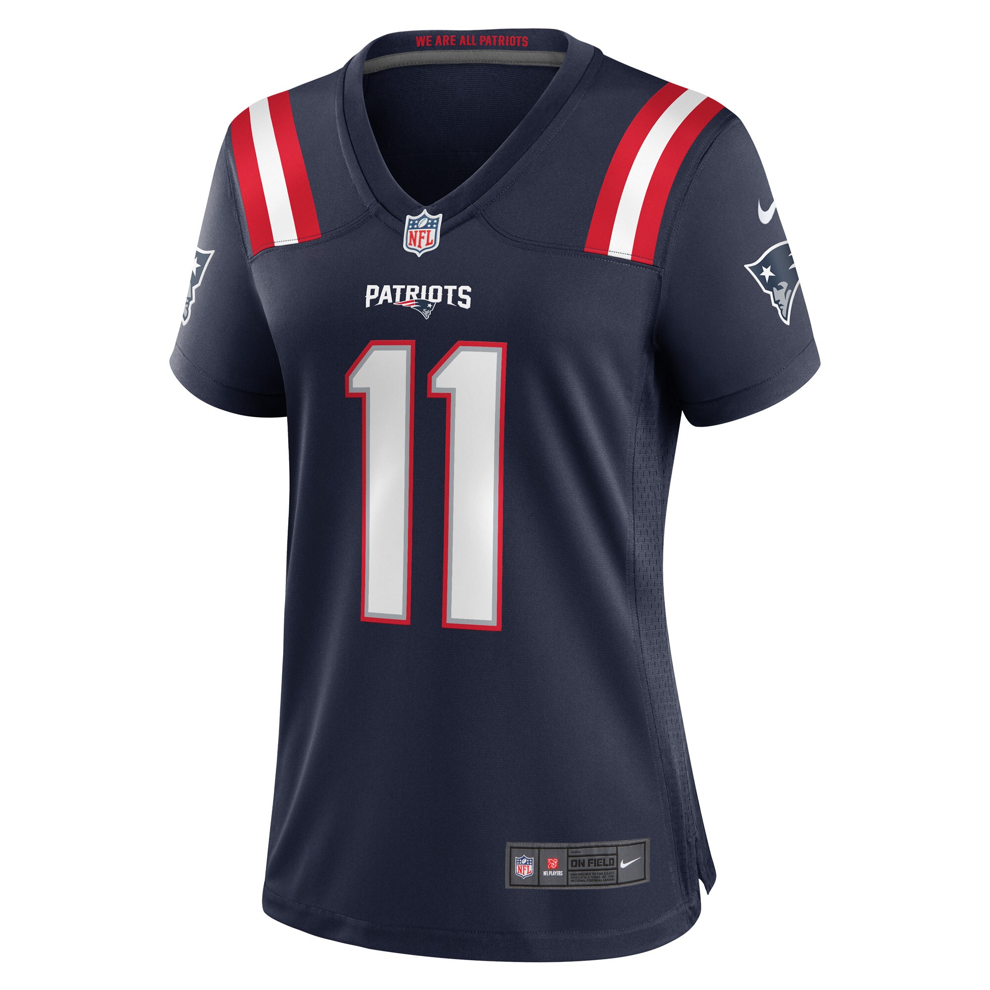 Tyquan Thornton New England Patriots Women's Game Player Jersey - Navy cheap jerseys for sale - CheapJerseys.Shop